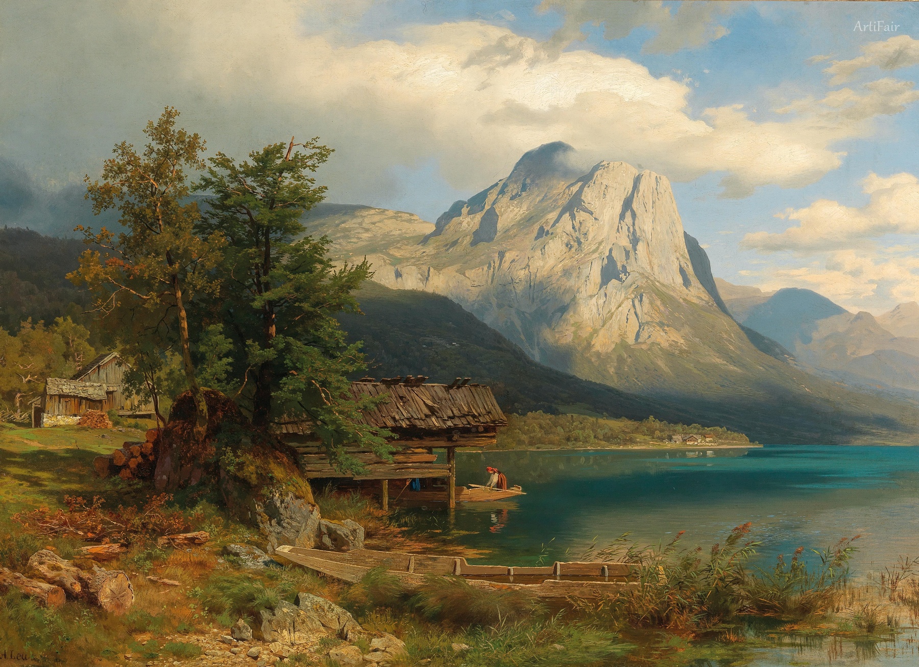 Motif from Grundlsee with Backenstein