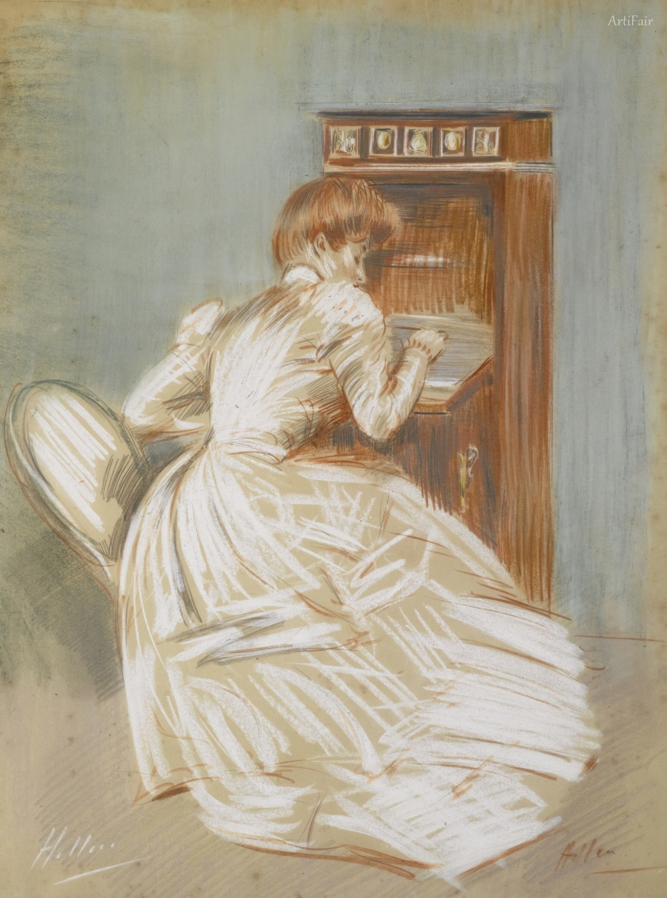 Madame Helleu u svého sekretáře