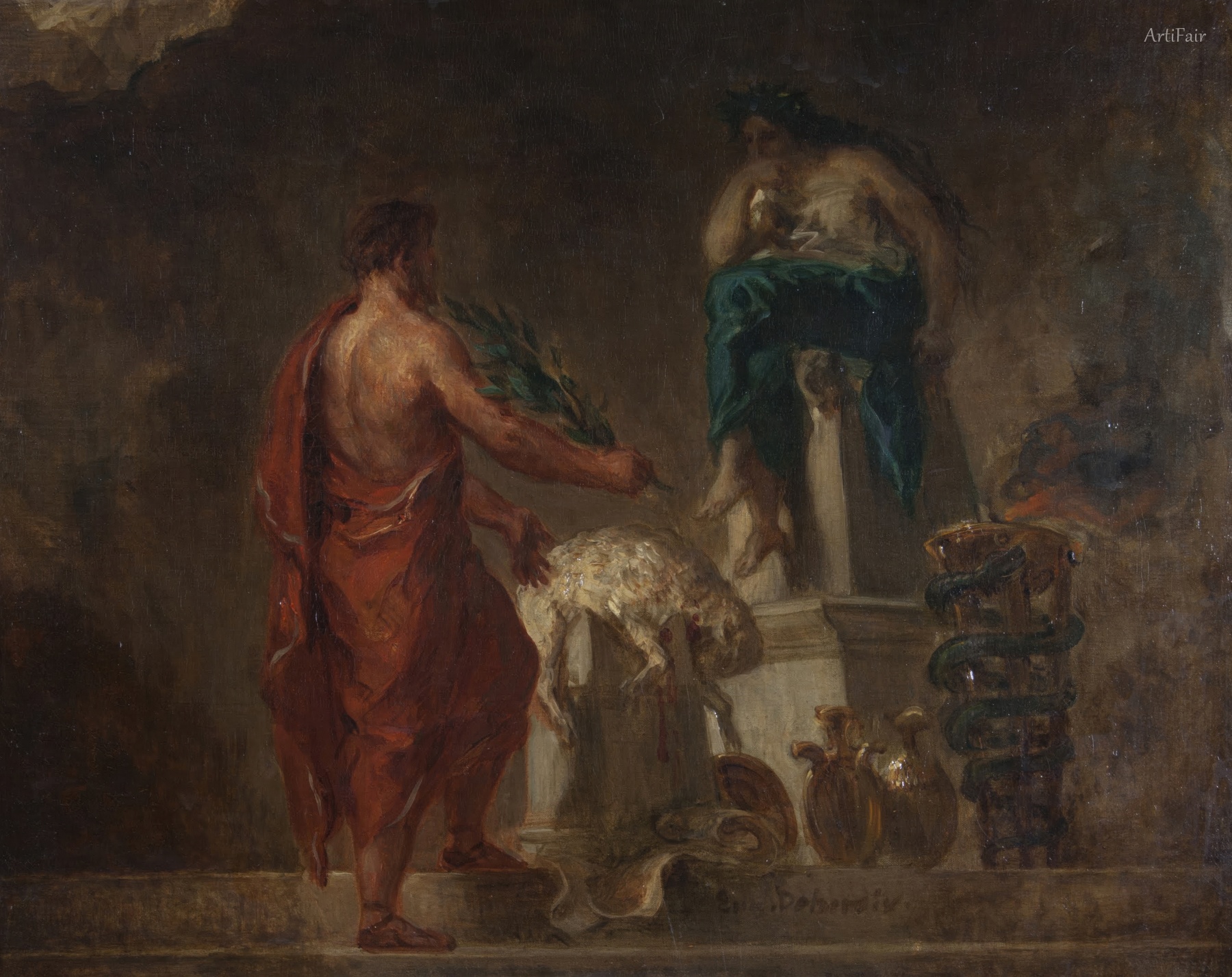 Lycurgus Consulting the Pythia