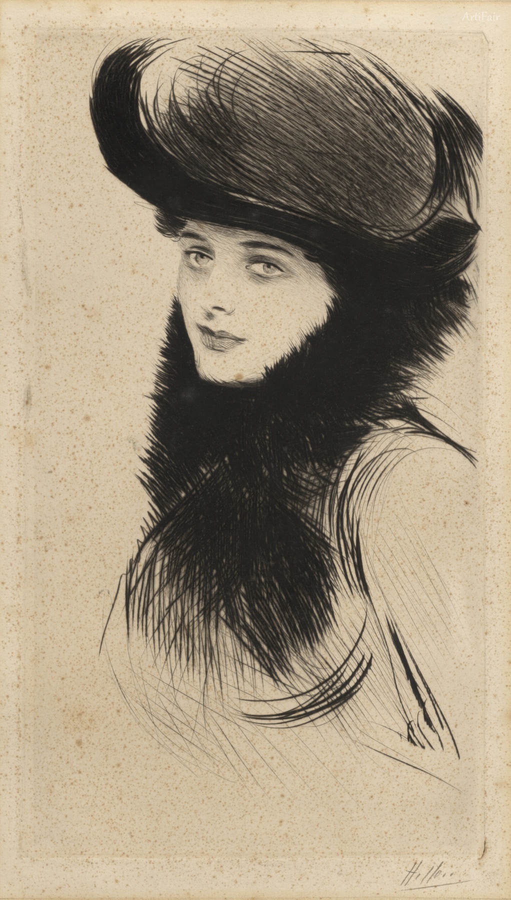 Portrait of a Woman with a Hat
