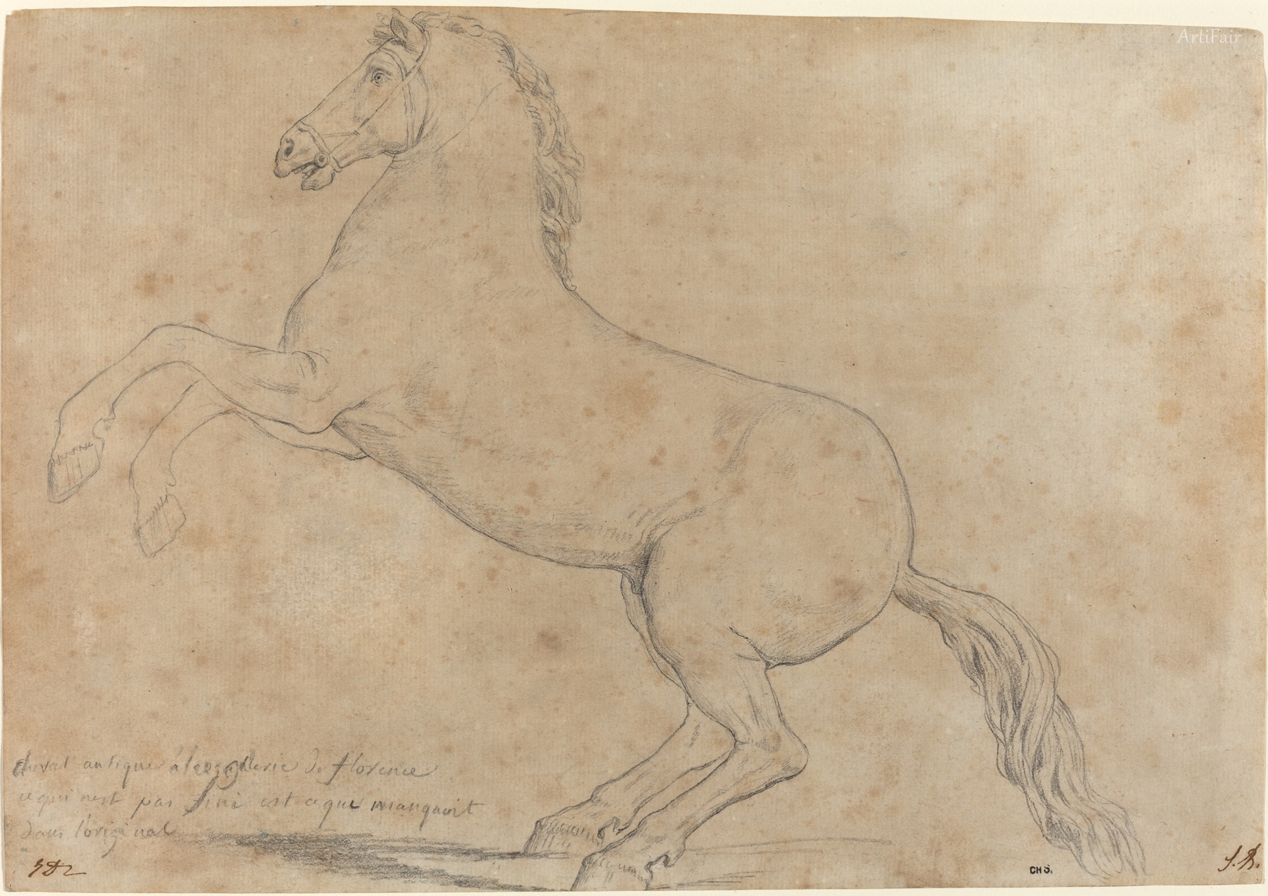 An Antique Sculpture of a Horse