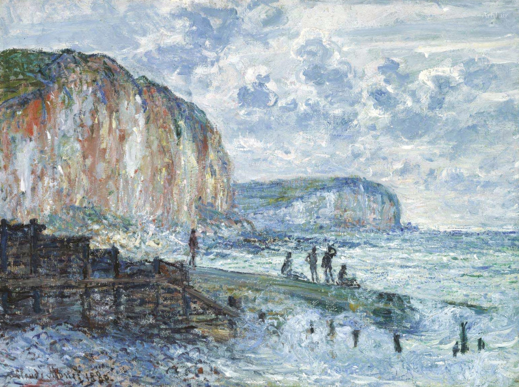 Útesy Les Petites-Dalles