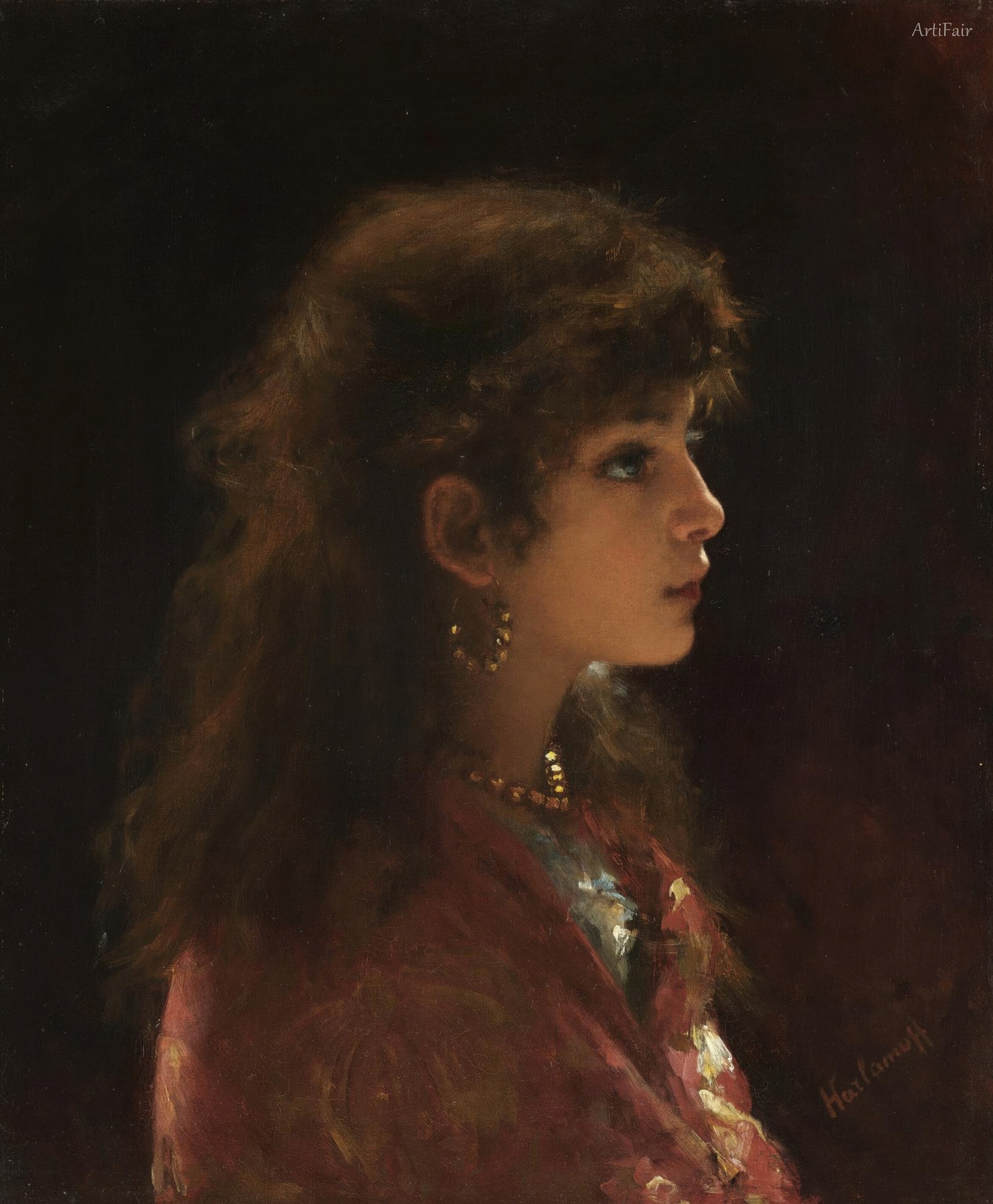 Young Girl In Profile