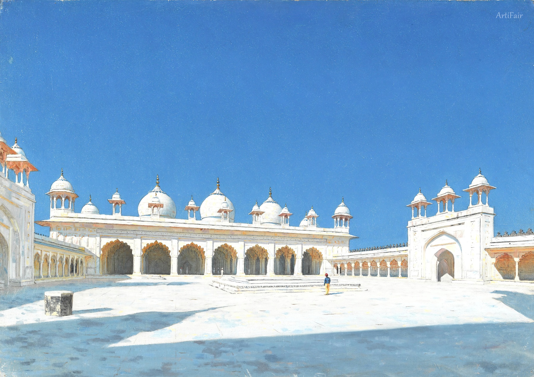 Moti Masjid (Pearl Mosque) in Agra 1874