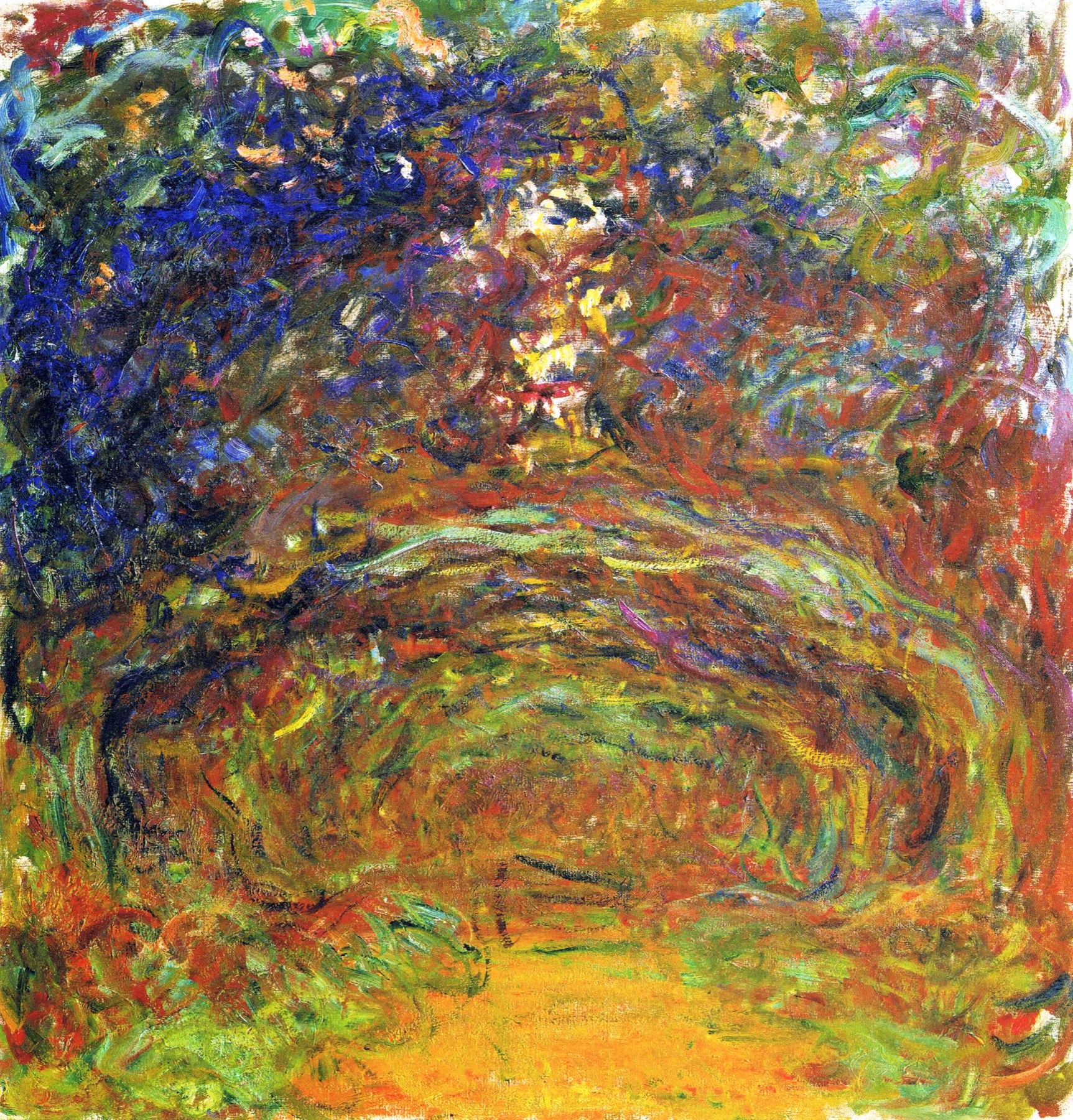 Cesta pod Růžovými Oblouky, Giverny