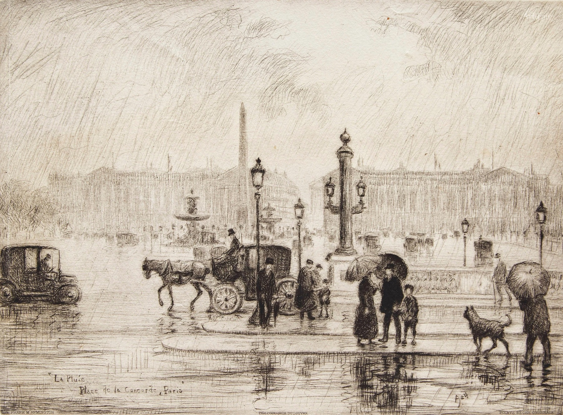 Rain, Place de la Concorde, Paris
