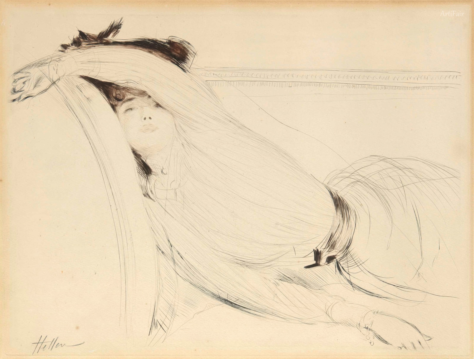 Madame Chéruit Reclining