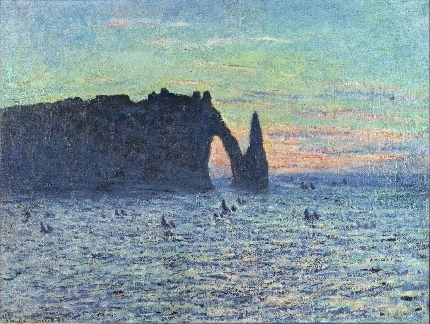 Sailing Boats under the Sunset