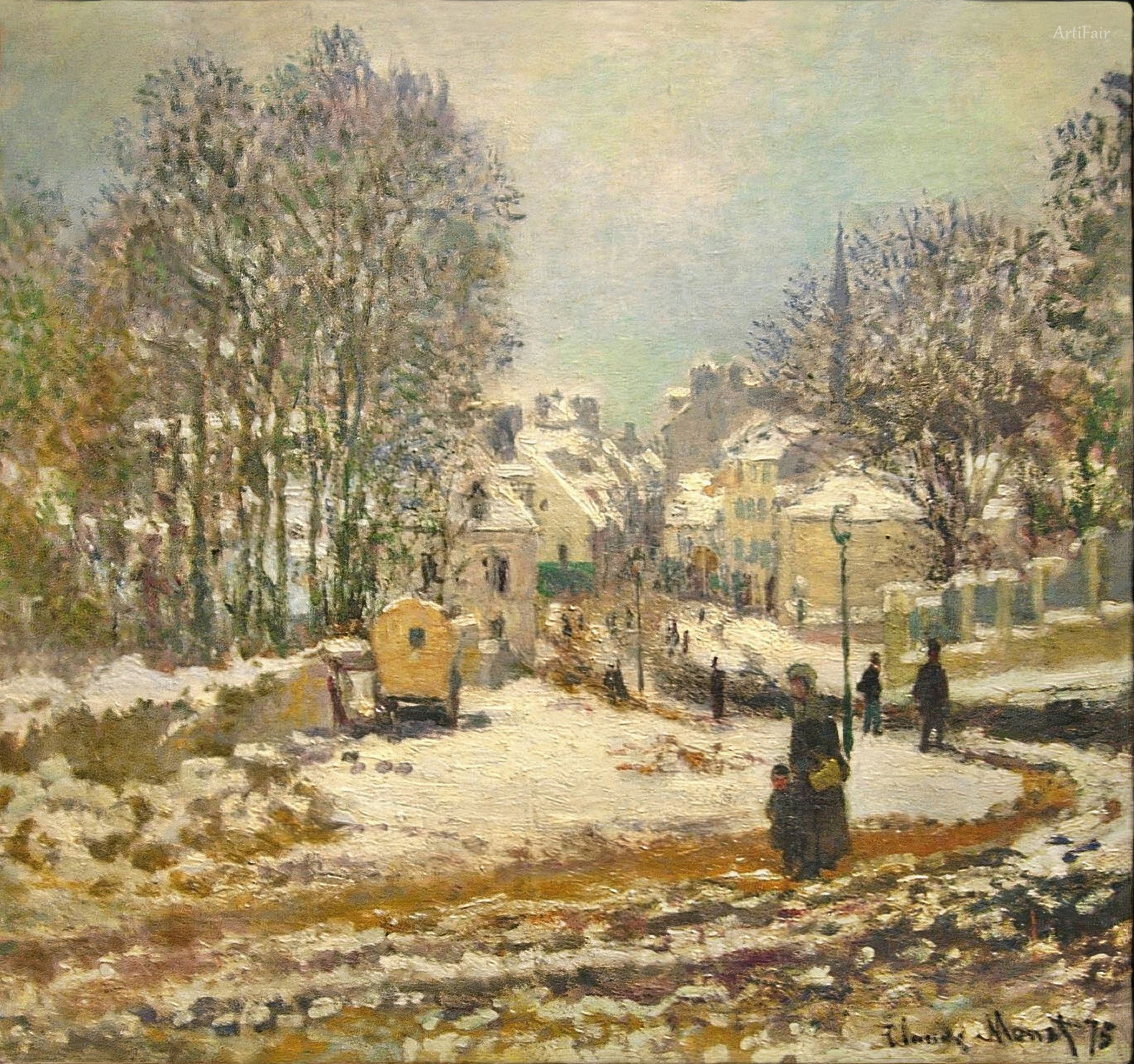 The Main Street Entering to Argenteuil, Winter