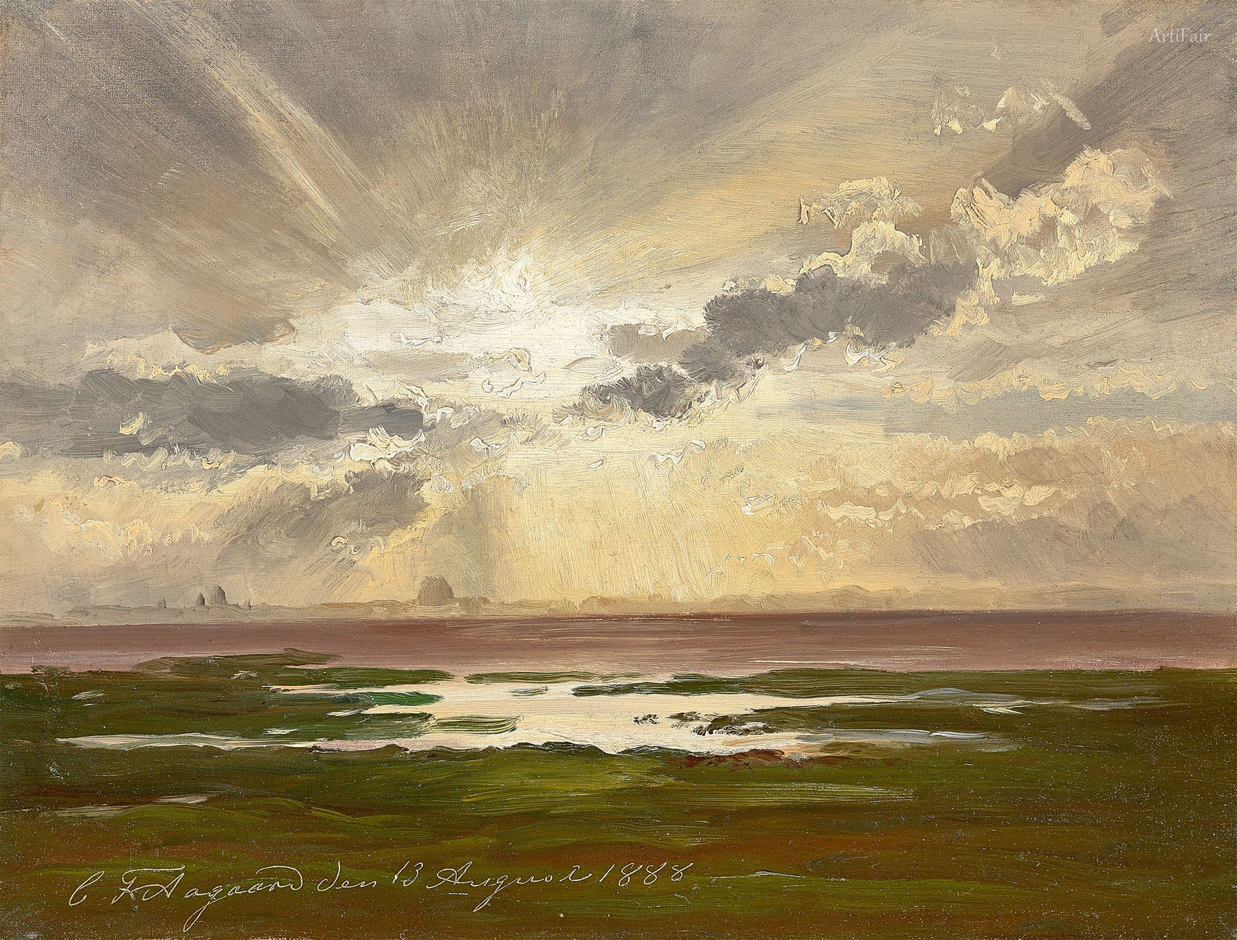 Scandinavian coastal landscape