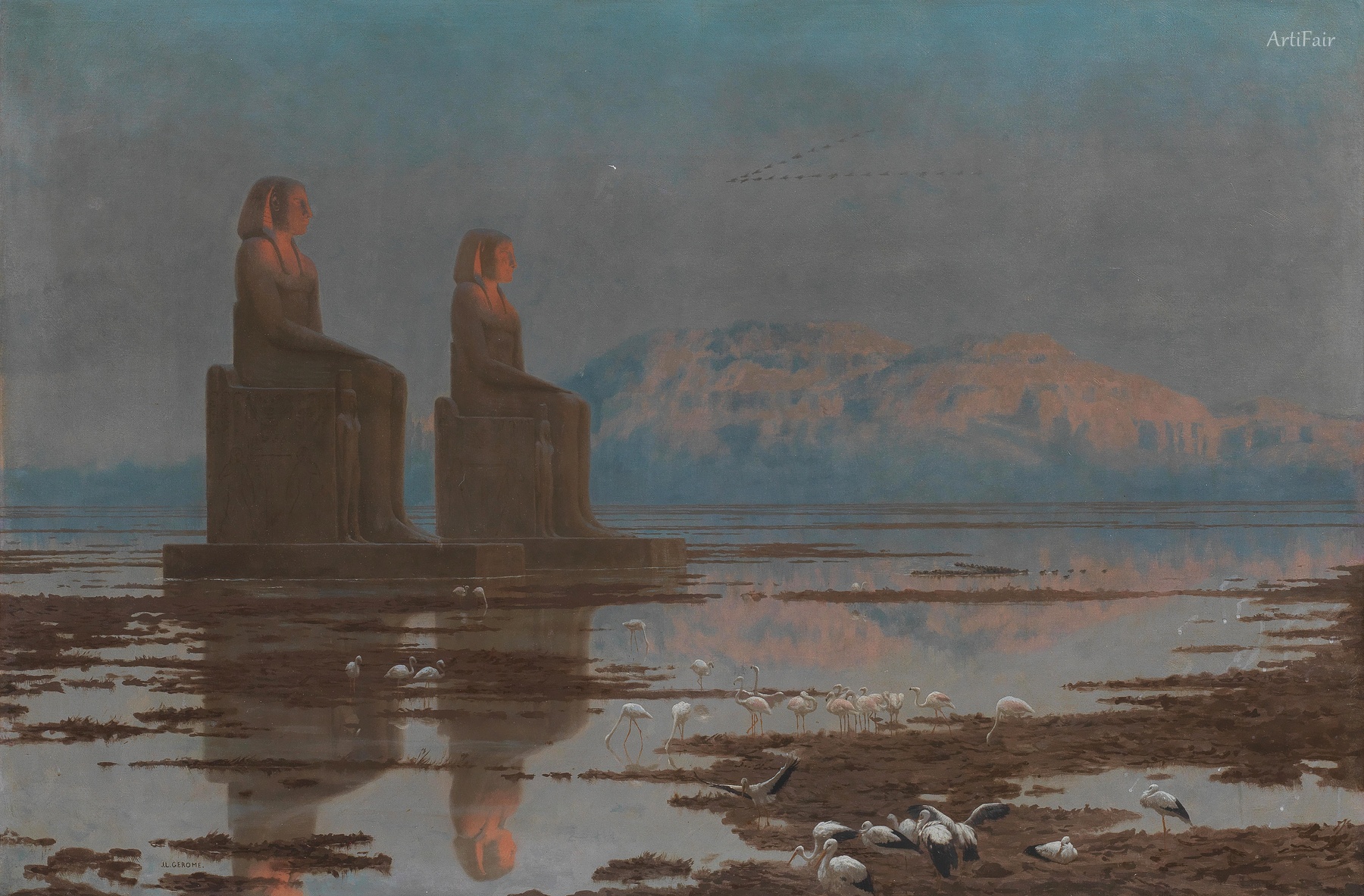 The Plain of Thebes during the Flood of the Nile