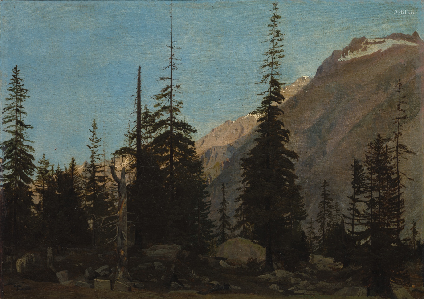 The Handegg, Switzerland 1850 汉德格 瑞士36 x 47 cm 克利夫兰艺术博物馆