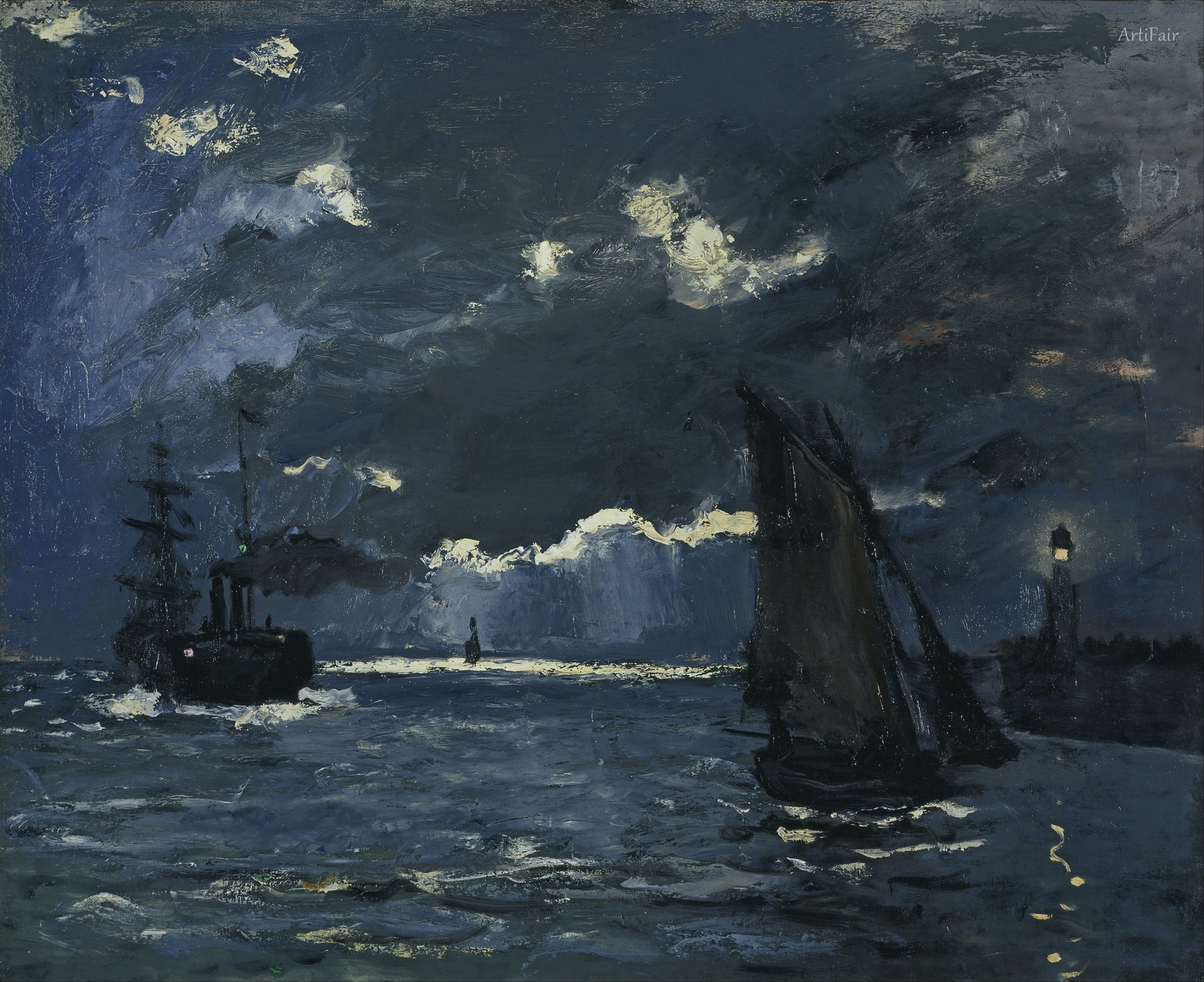 View of the Sea, Moonlit Expedition