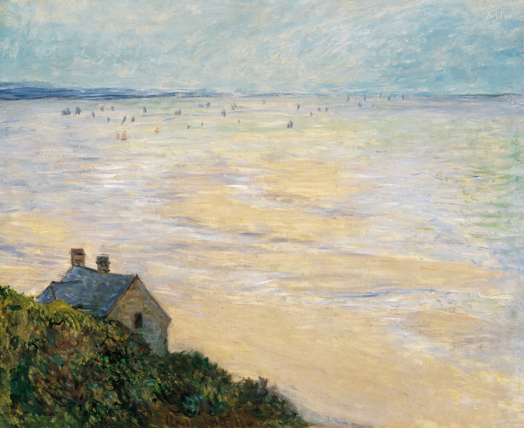 The Hut in Trouville, Low Tide