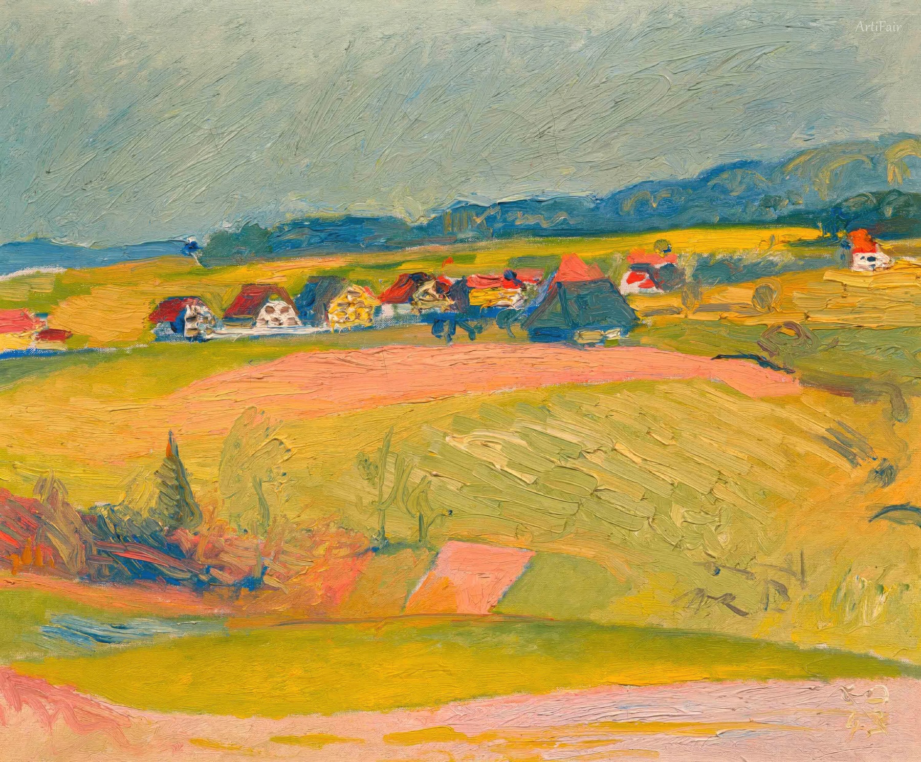 Summer landscape in Oschwand 1943
