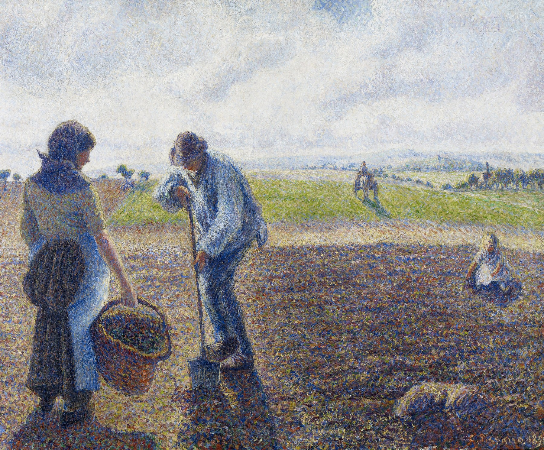 Peasants in the Fields, Éragny