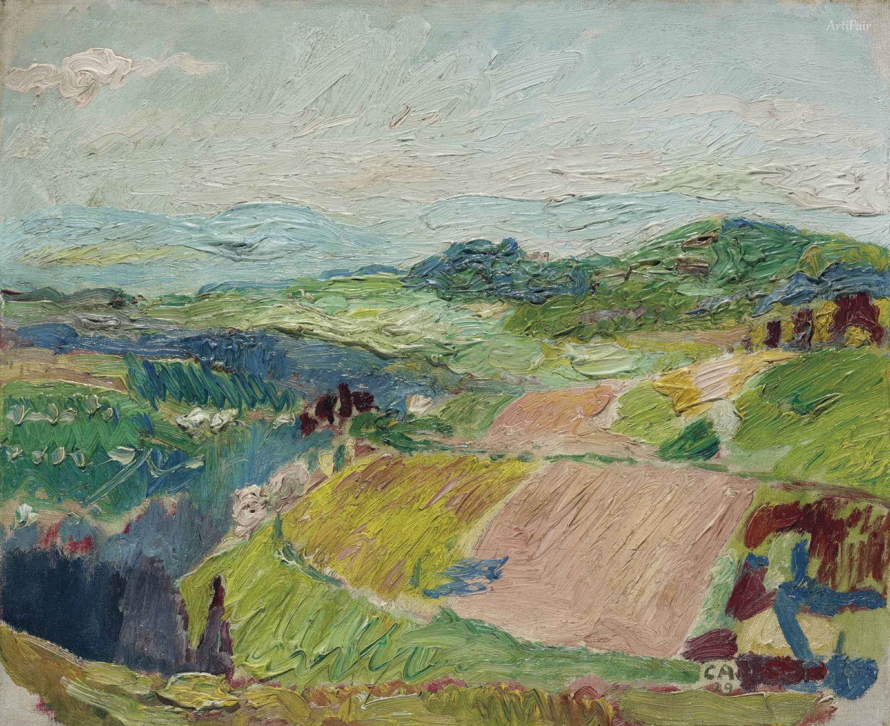Landscape near Oschwand 1929