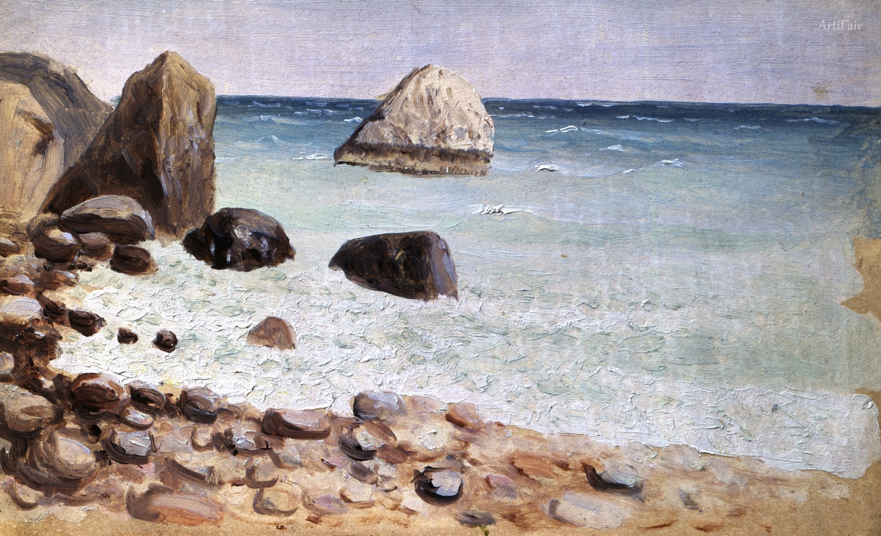 Rocky Sea Shore. Crimea 1885