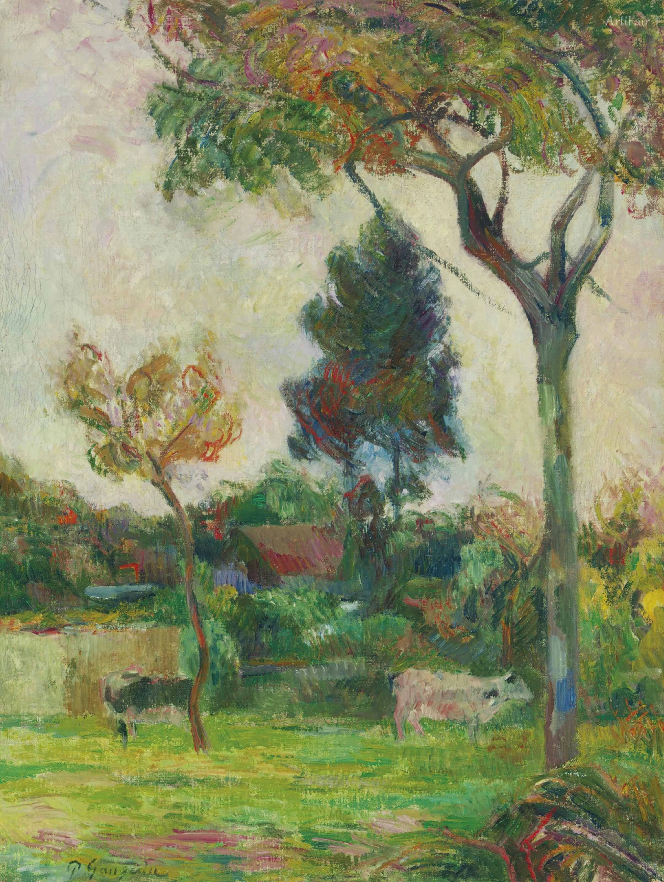Two Cows in the Meadow