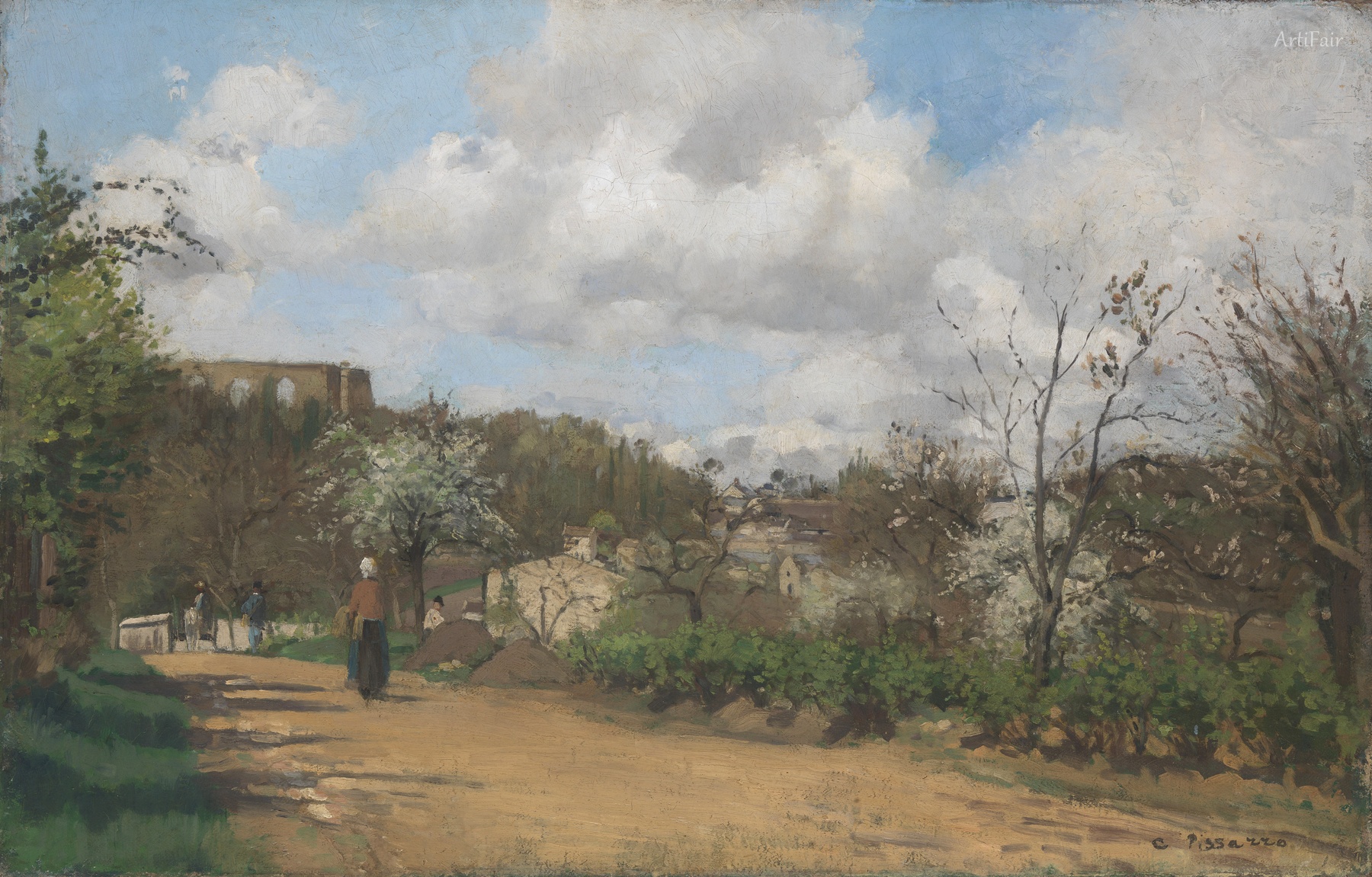 Pohled z Louveciennes 1869