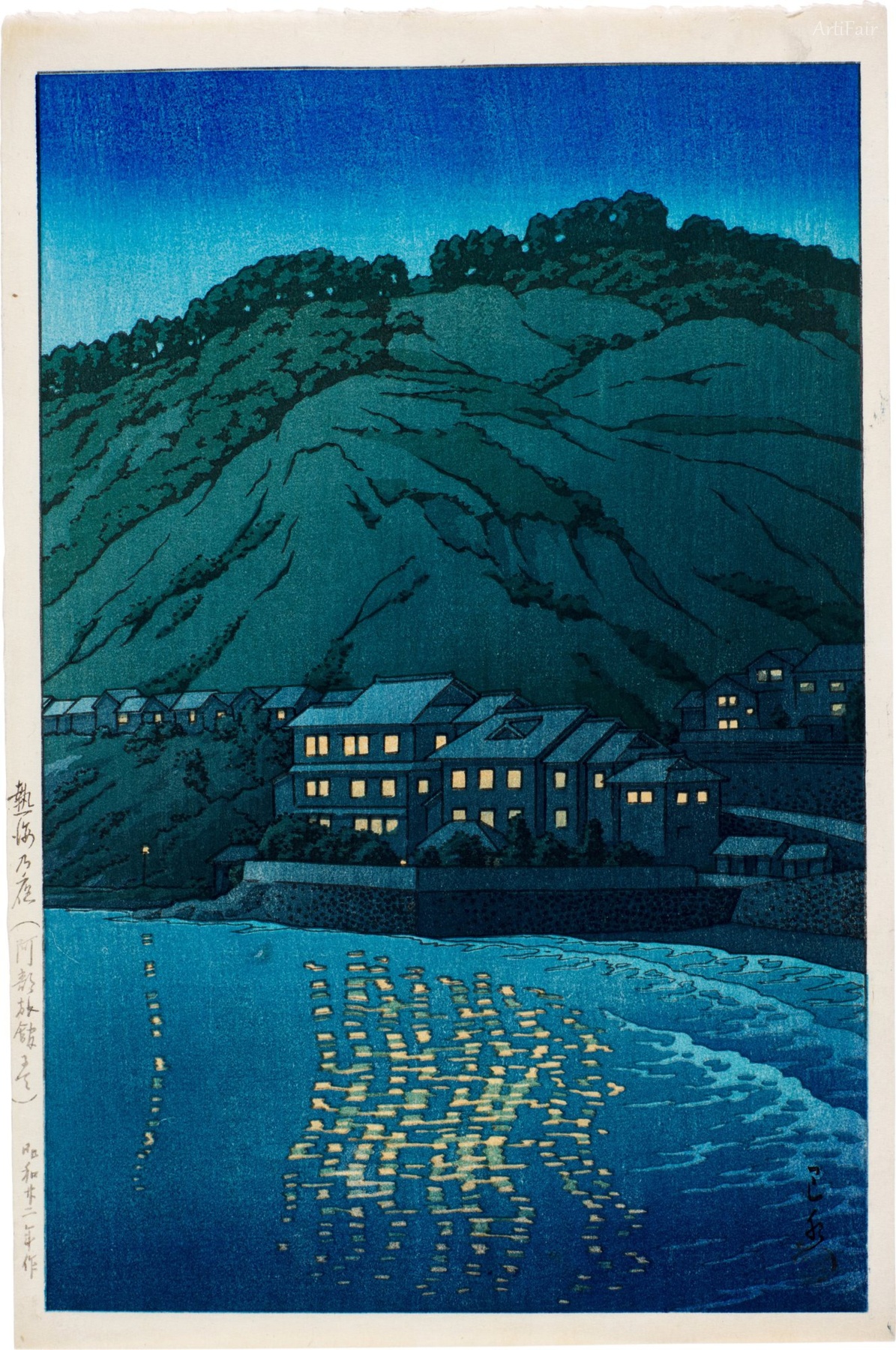 Malam di Atami, Pemandangan dari Penginapan Abe