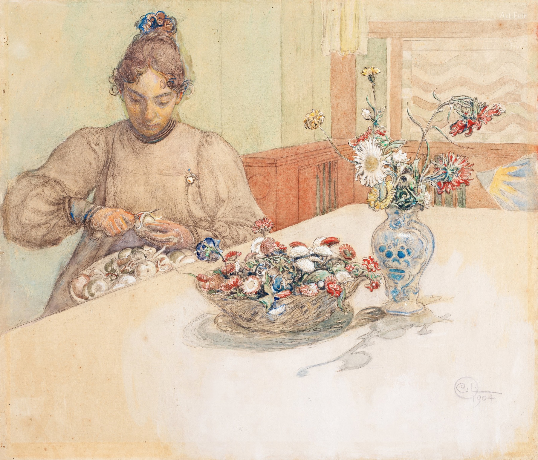 Karin Peeling Apples