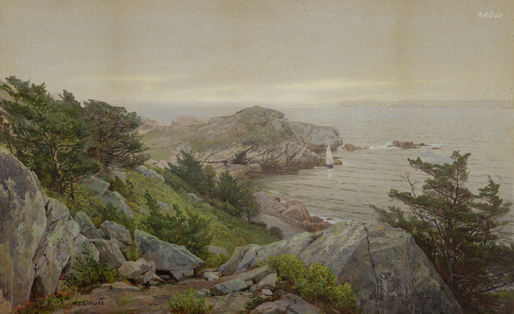 Drawing, Mackerel Cove, Conanicut Island, Rhode Island, 1877
