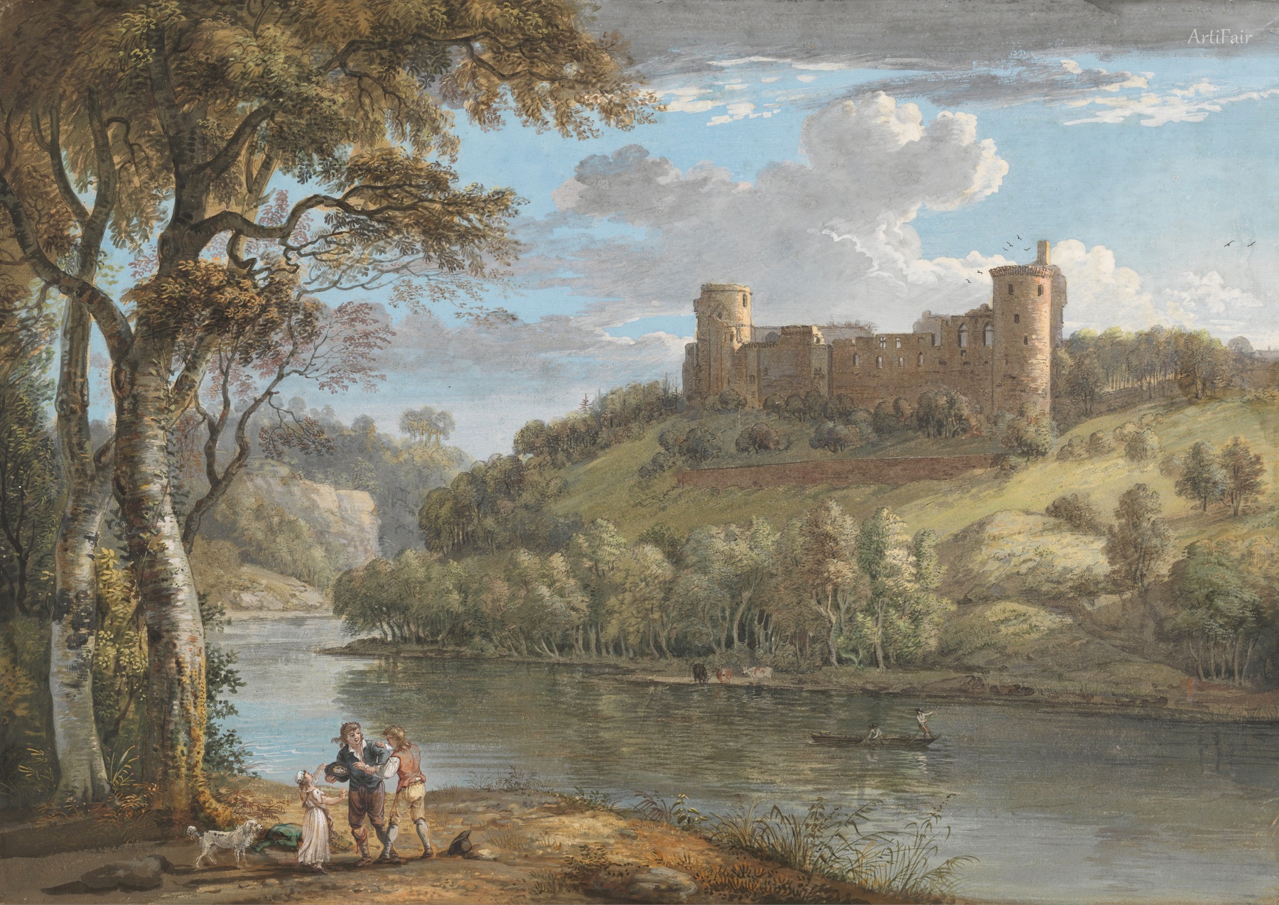 Bothwell Castle, from the South