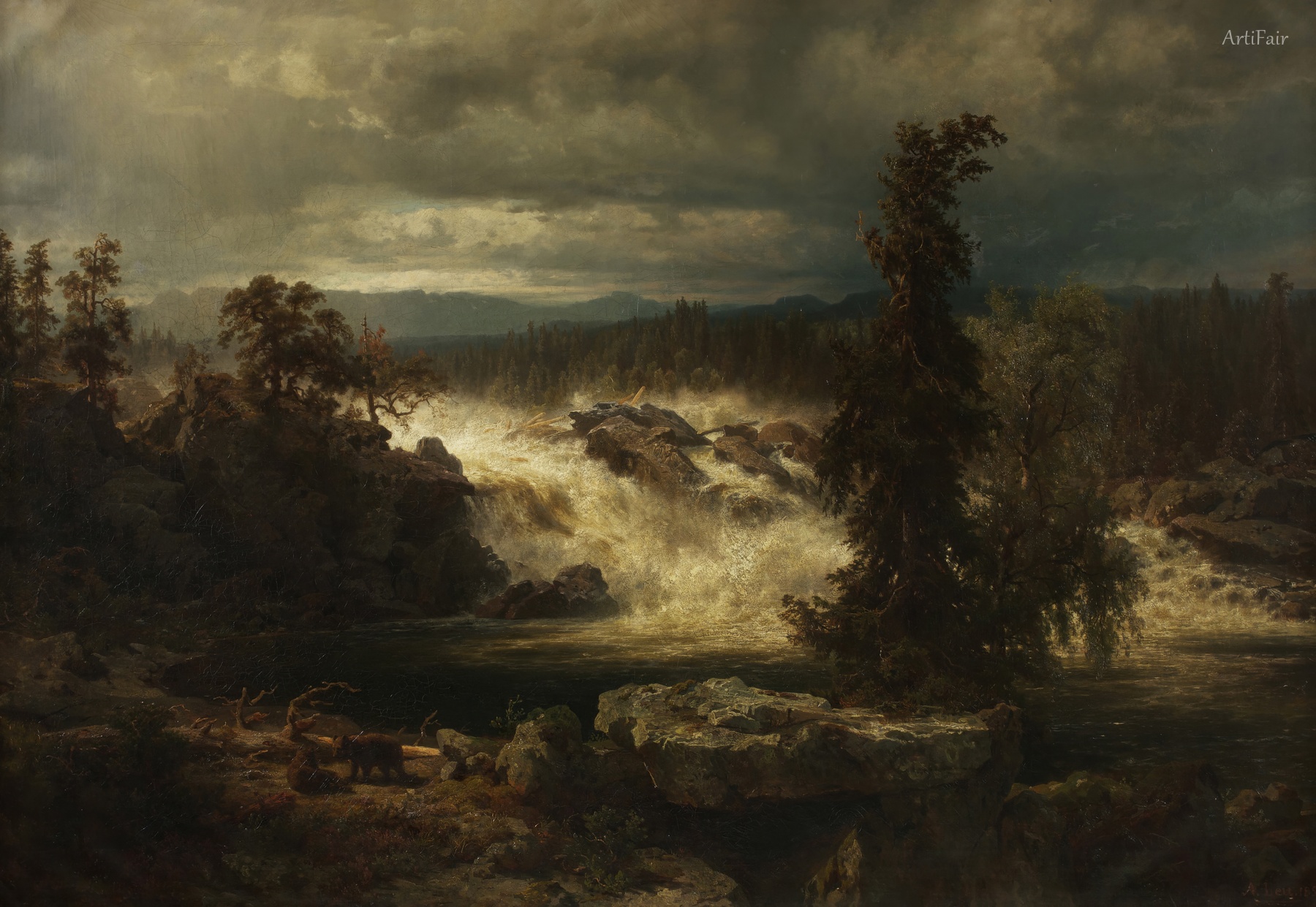 The Labro Falls near Kongsberg in Norway