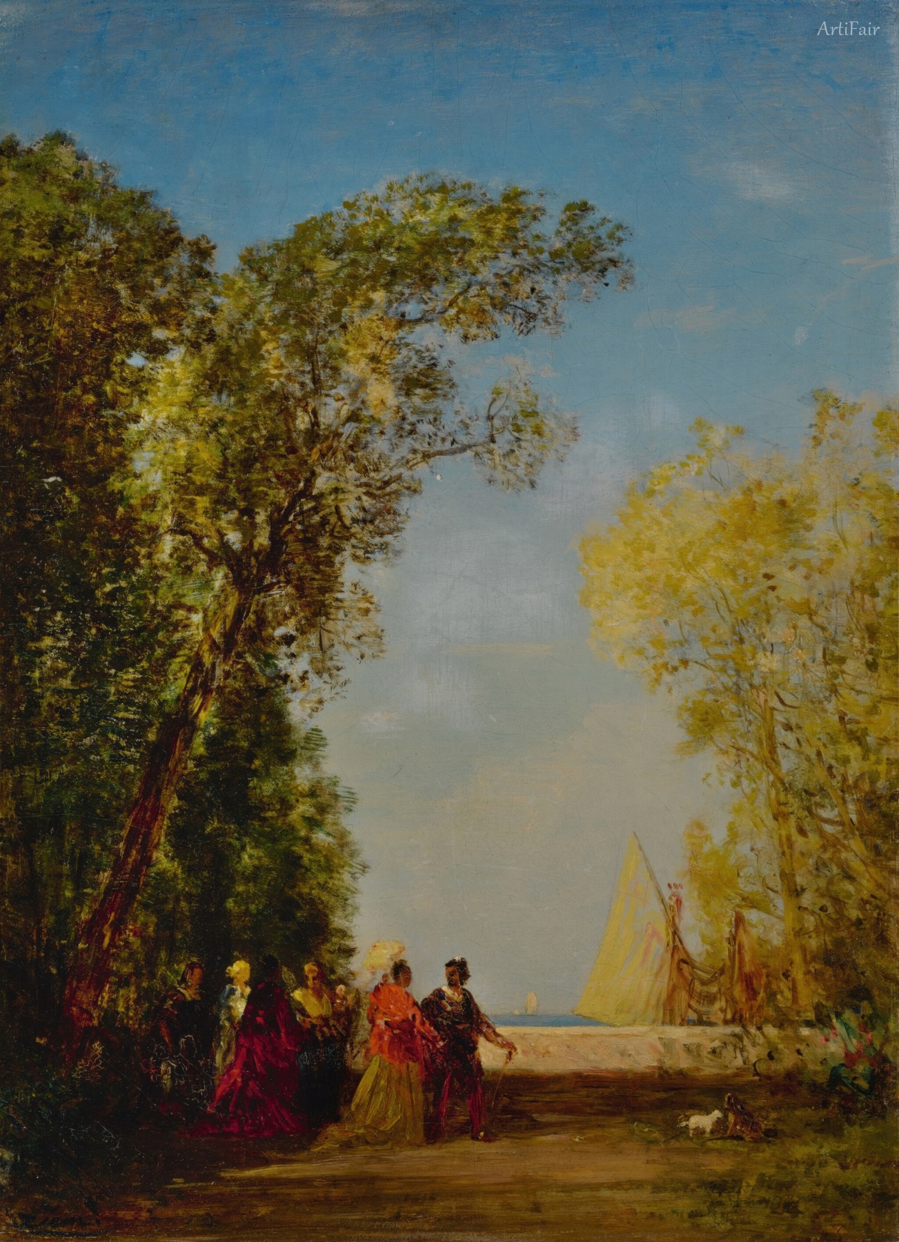 Interior of a Garden in Venice