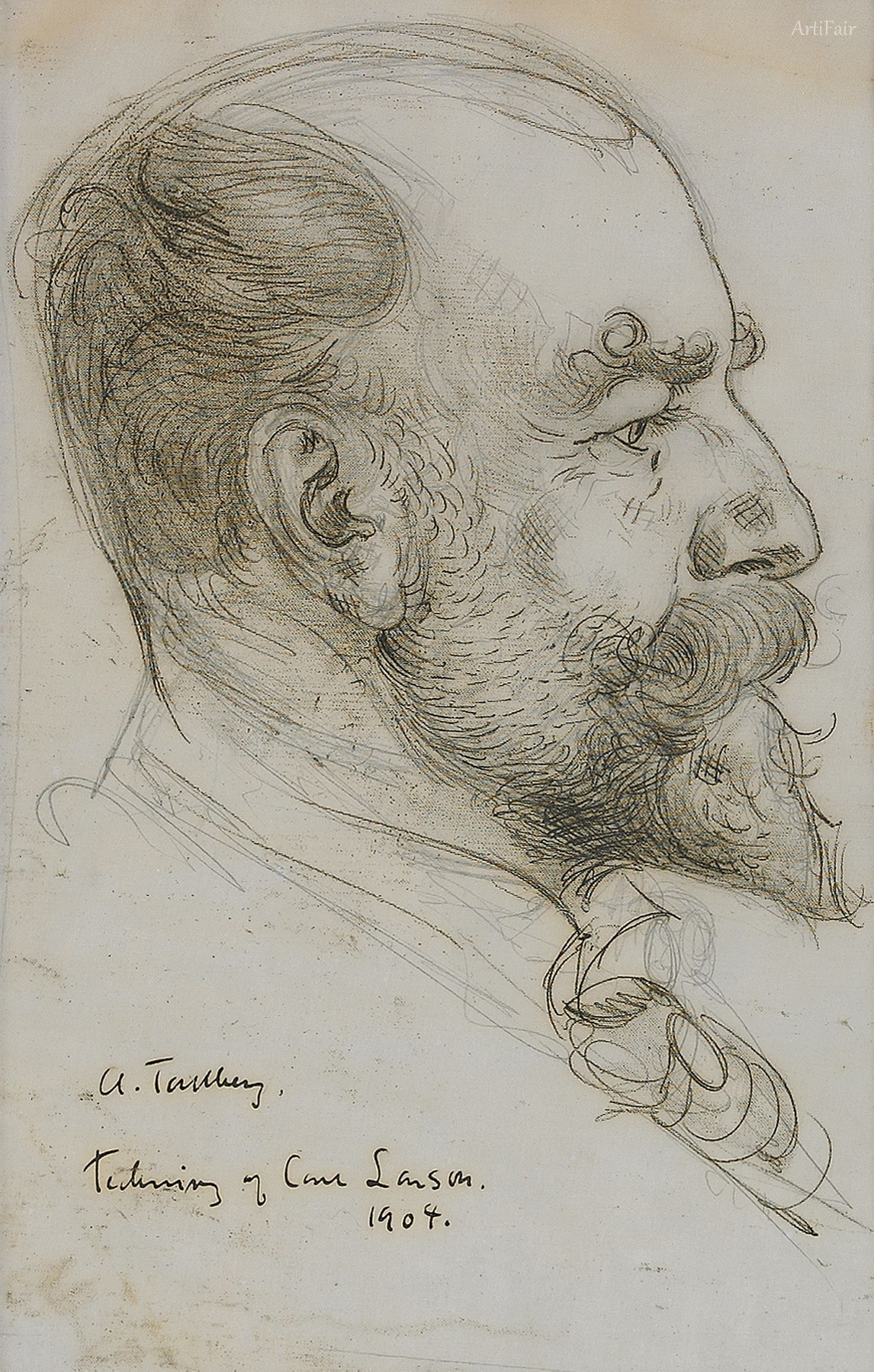Portrait of art professor Axel Tallberg