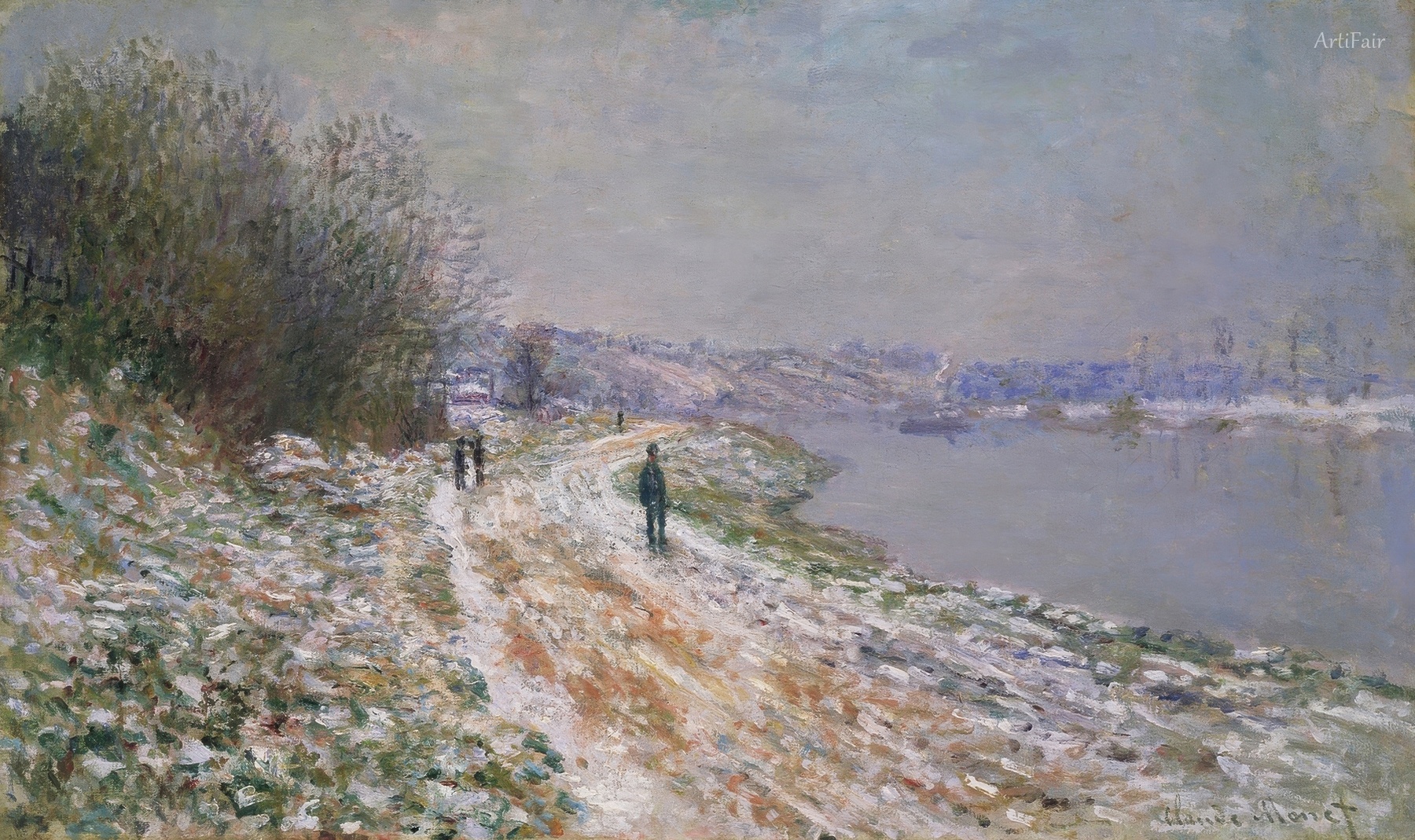 The Tow Path at Argenteuil, Winter
