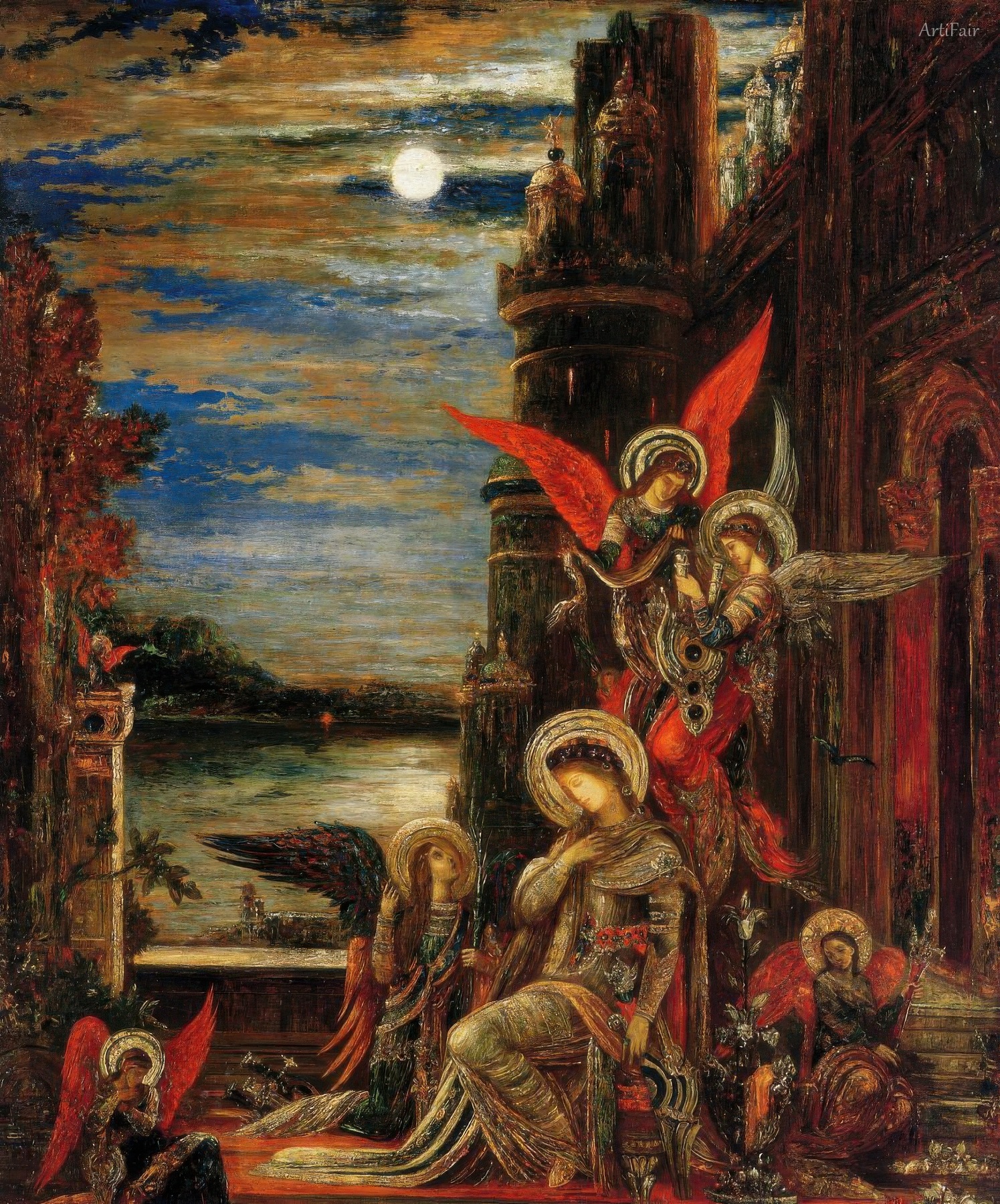 Saint Cecilia Angels Announcing Her Impending Martyrdom