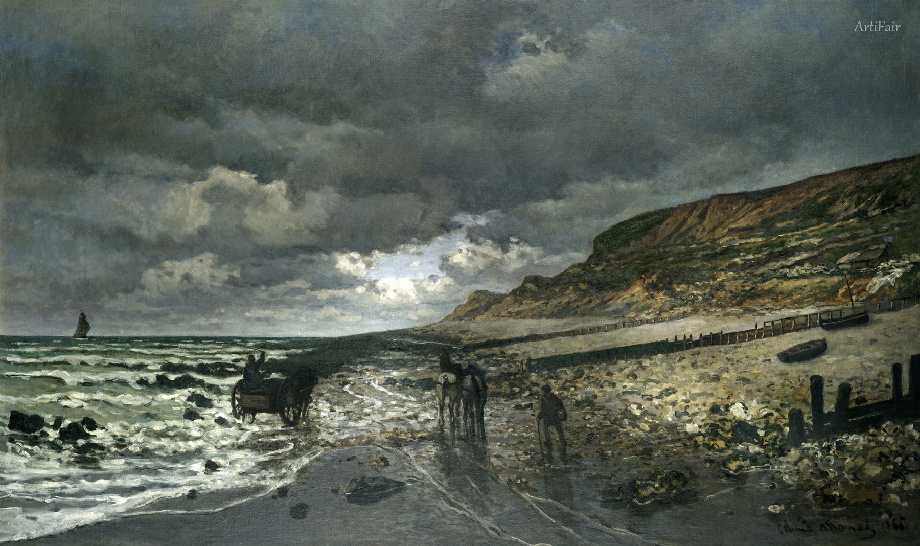 La Pointe de la Hève při Nízkém Přílivu
