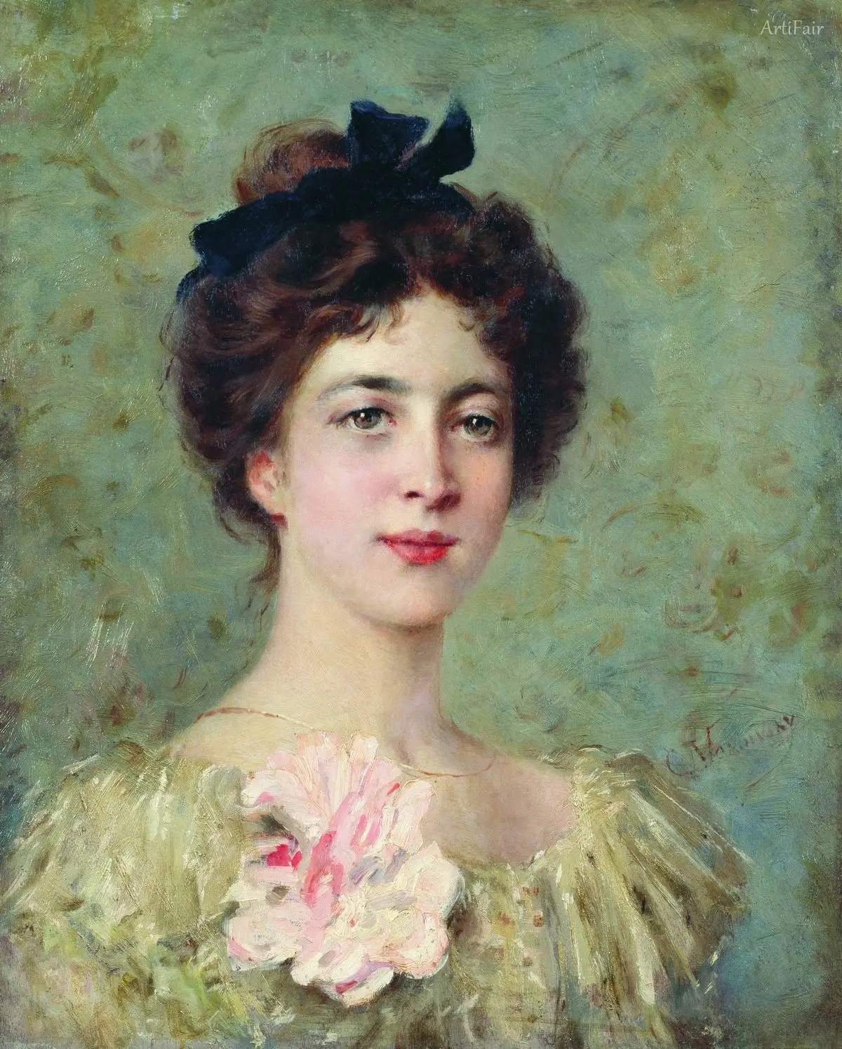 Portrait of the Young Lady with Pink Bow