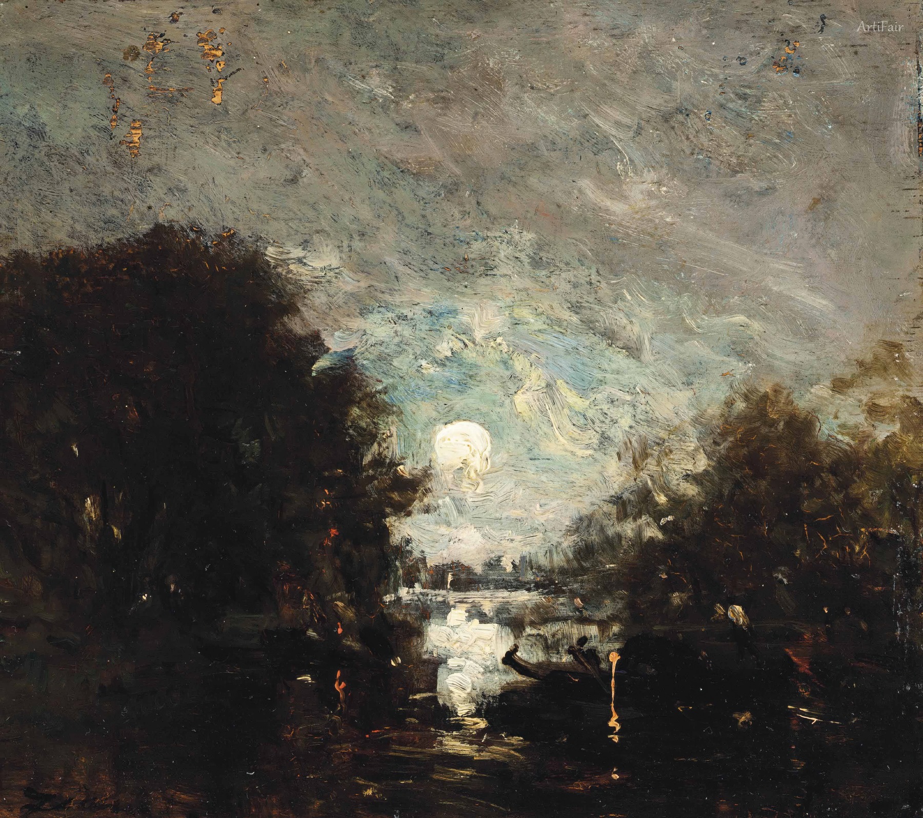 A Gondolier in the Moonlight