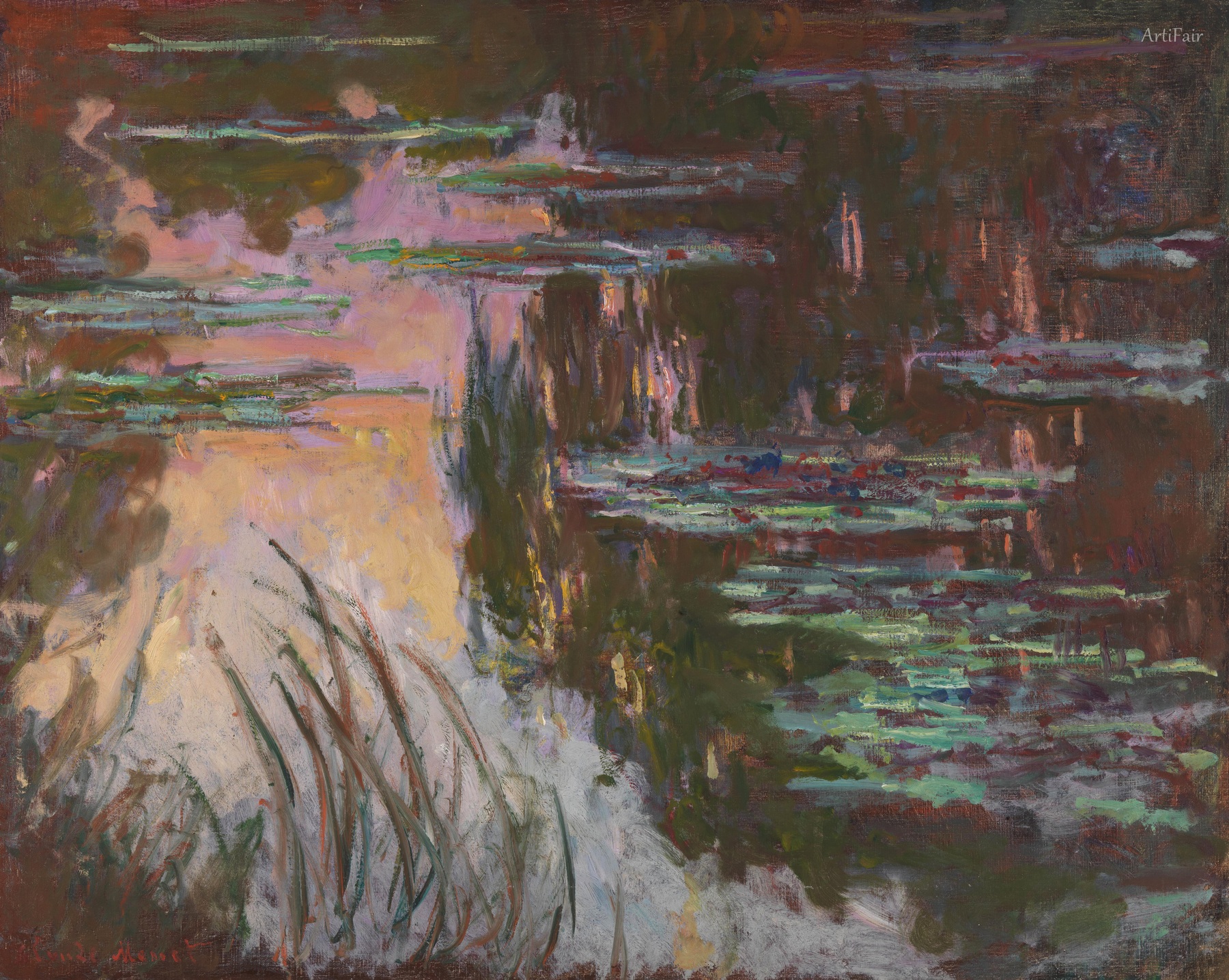 Water Lilies, Setting Sun