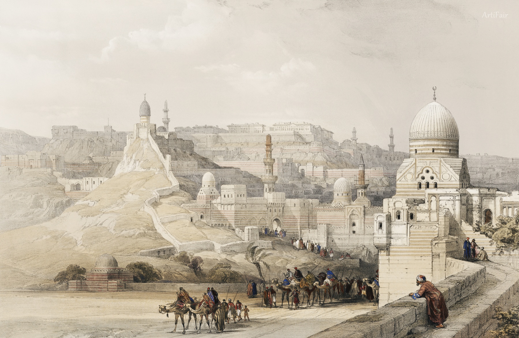 Illustration of the Residence of Muhammad Ali in the Citadel of Cairo