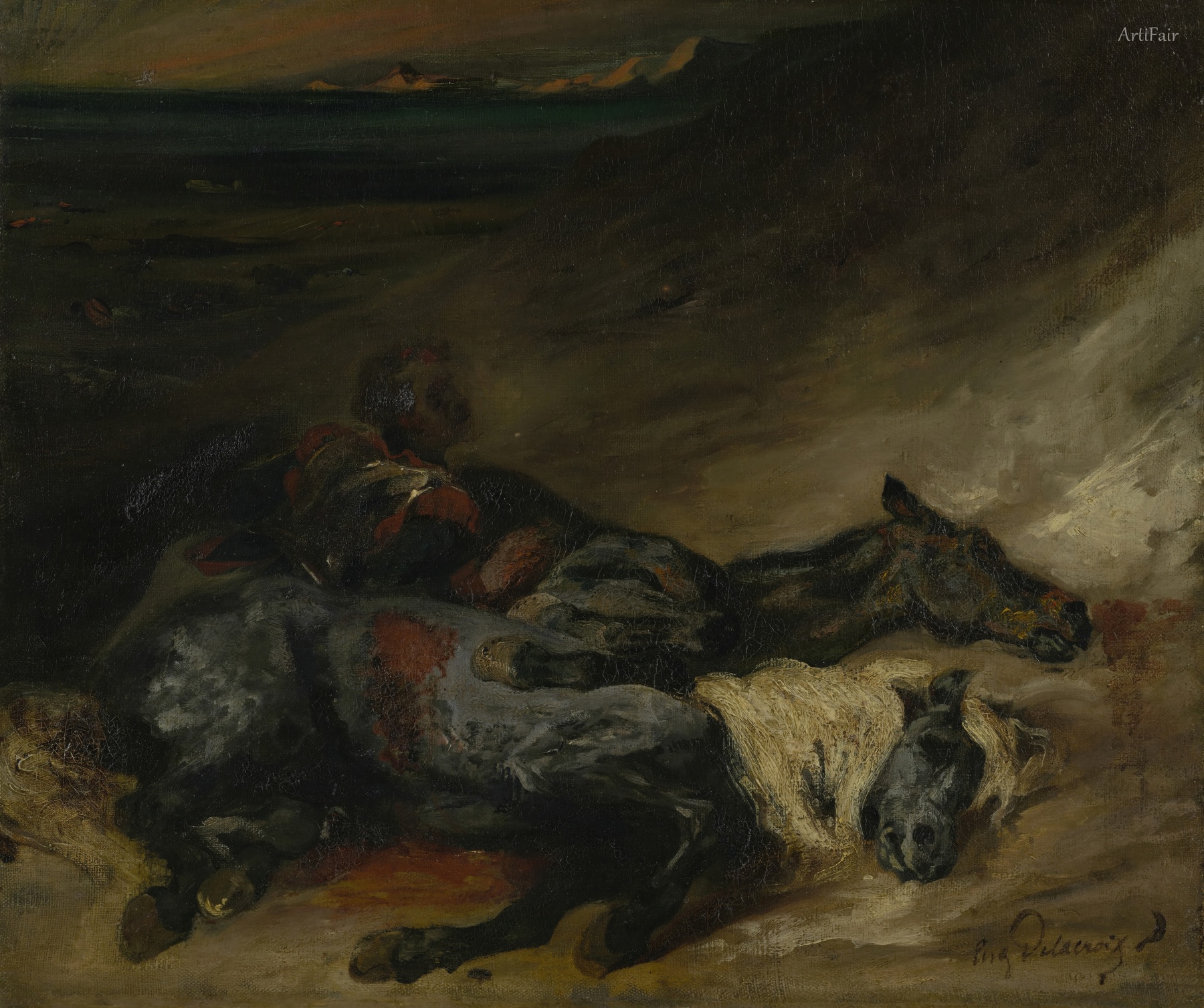 Evening after a battle