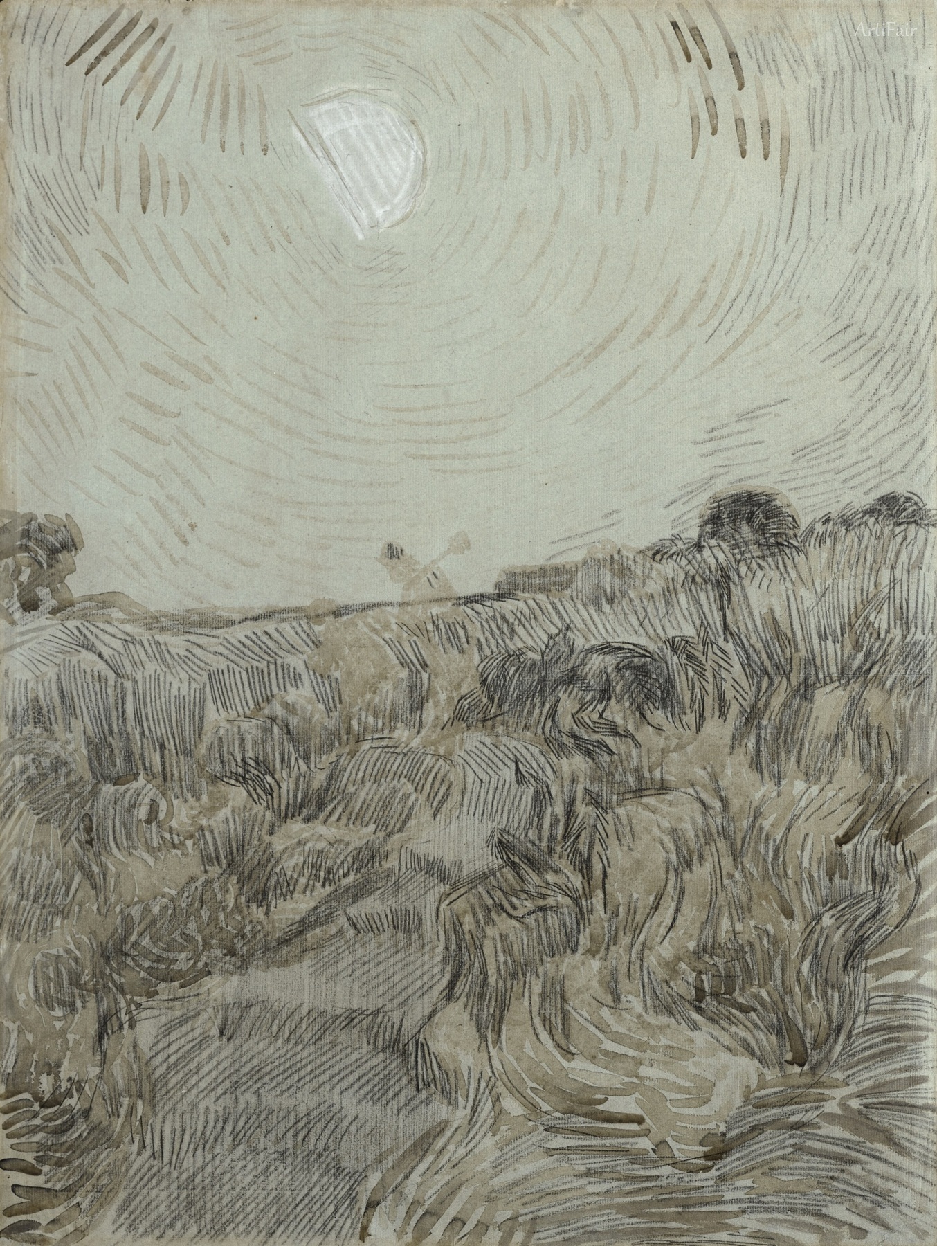 Two farmers' evening scenery