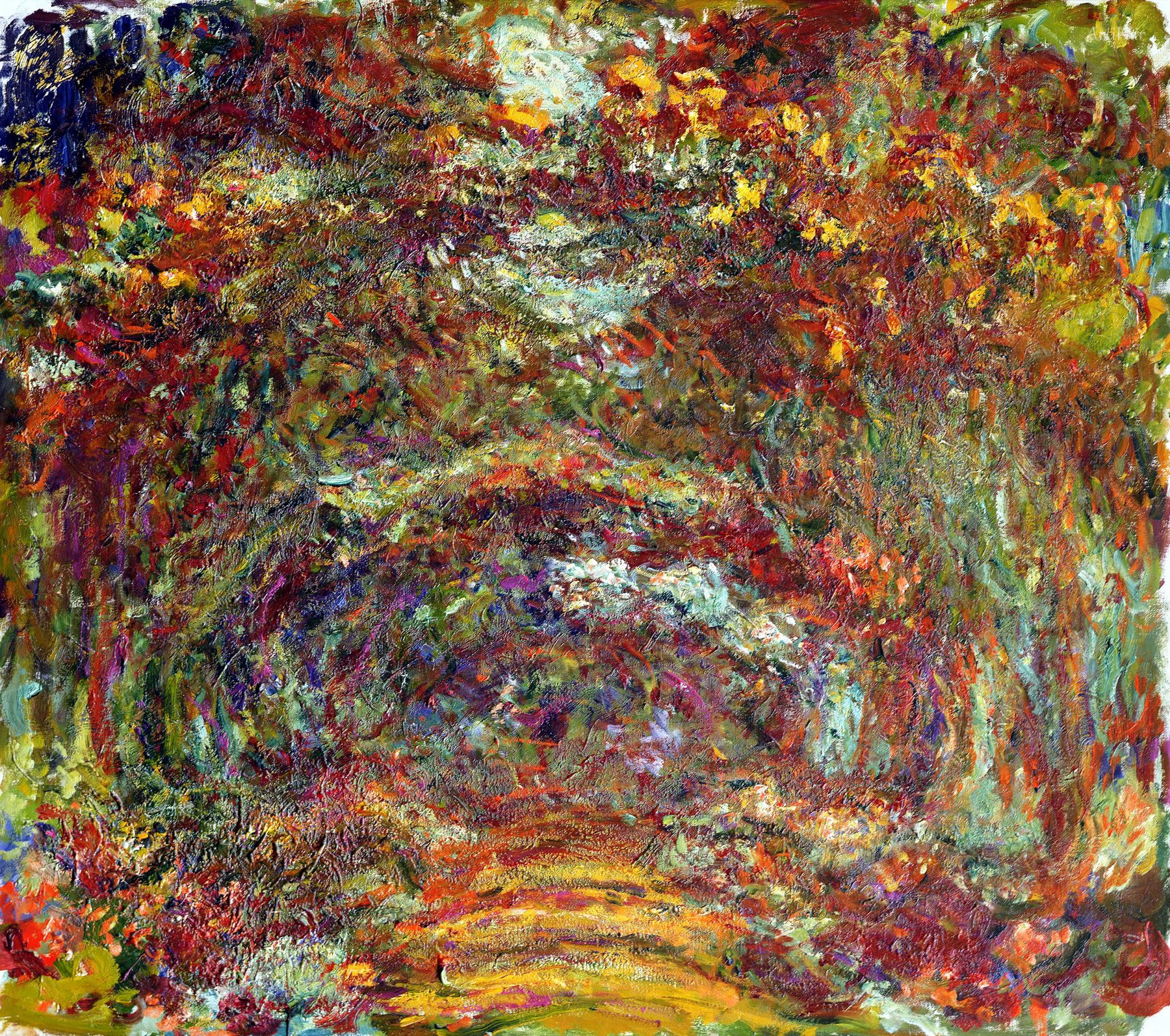 The rose-way in Giverny