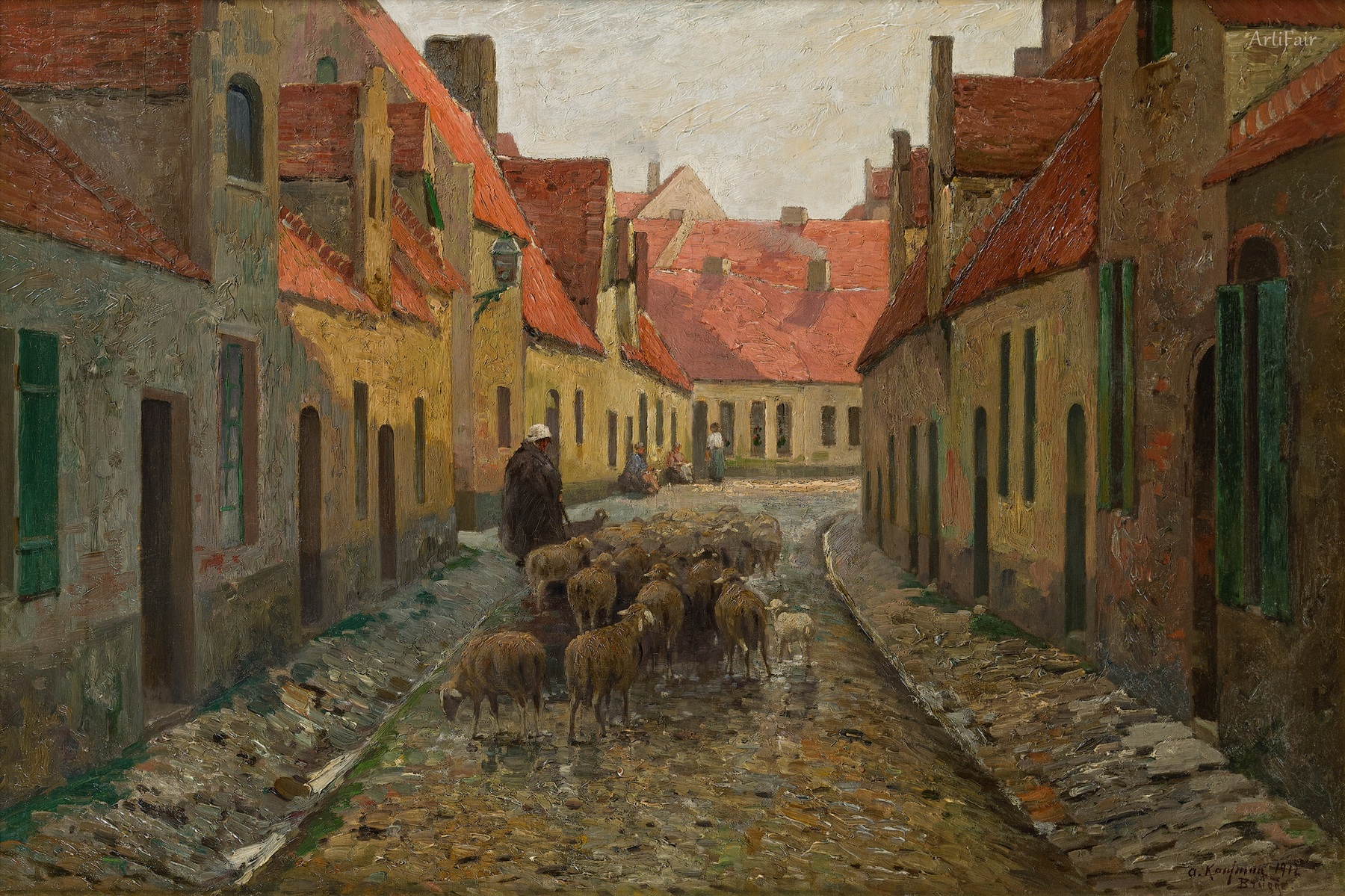 Ulice v Bruggách 1912