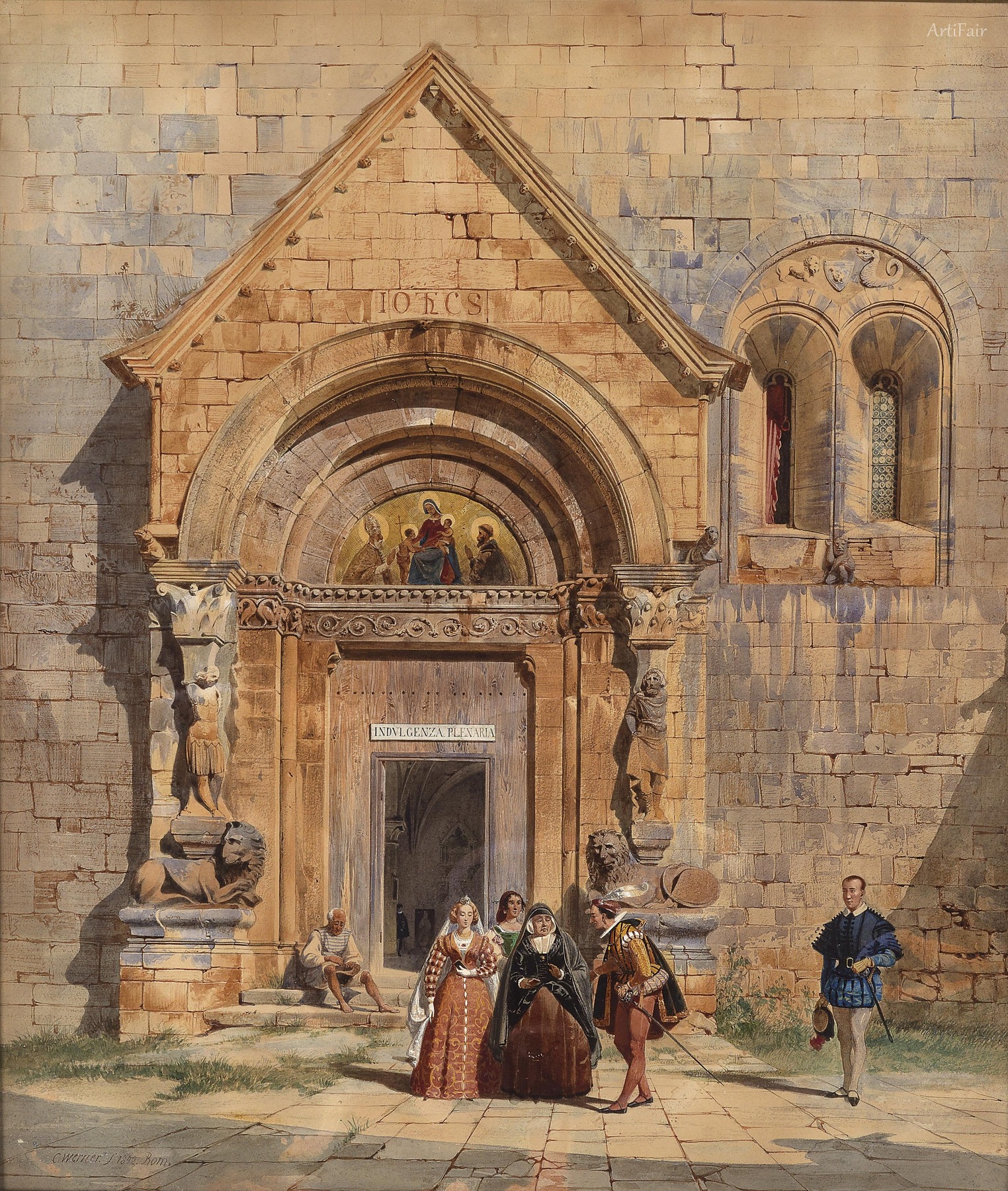 Church Portal and Group of People