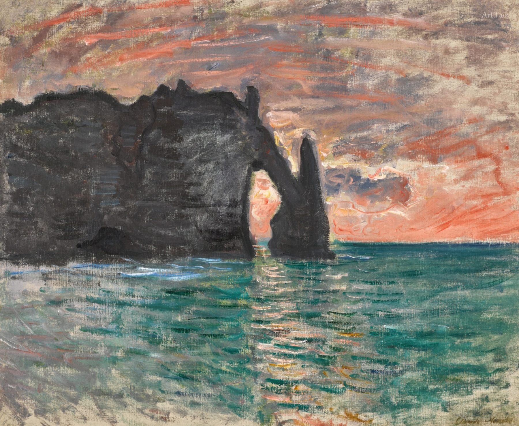 Étretat, al tramonto