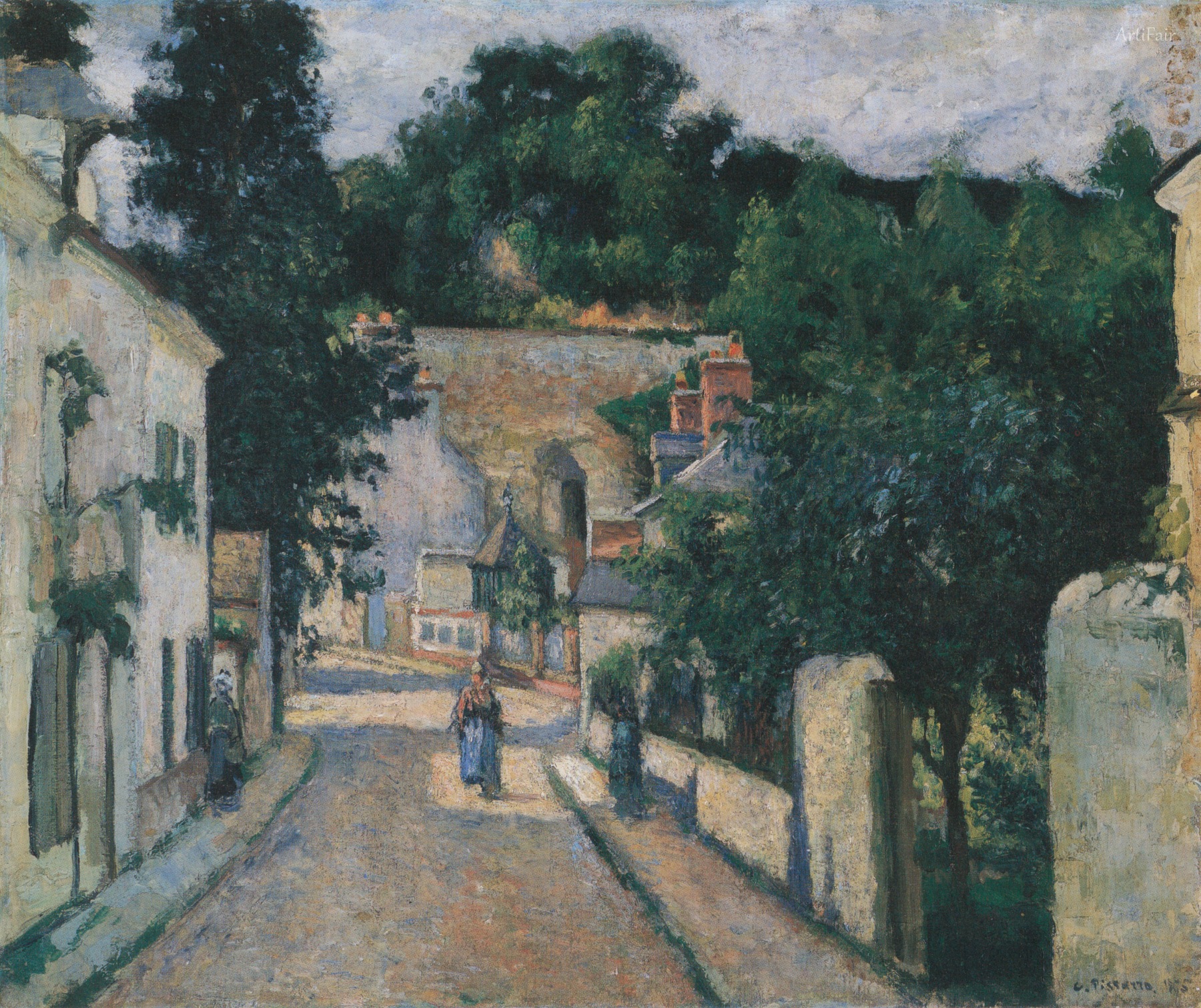 Rue de L´Hermitage v Pontoise 1875
