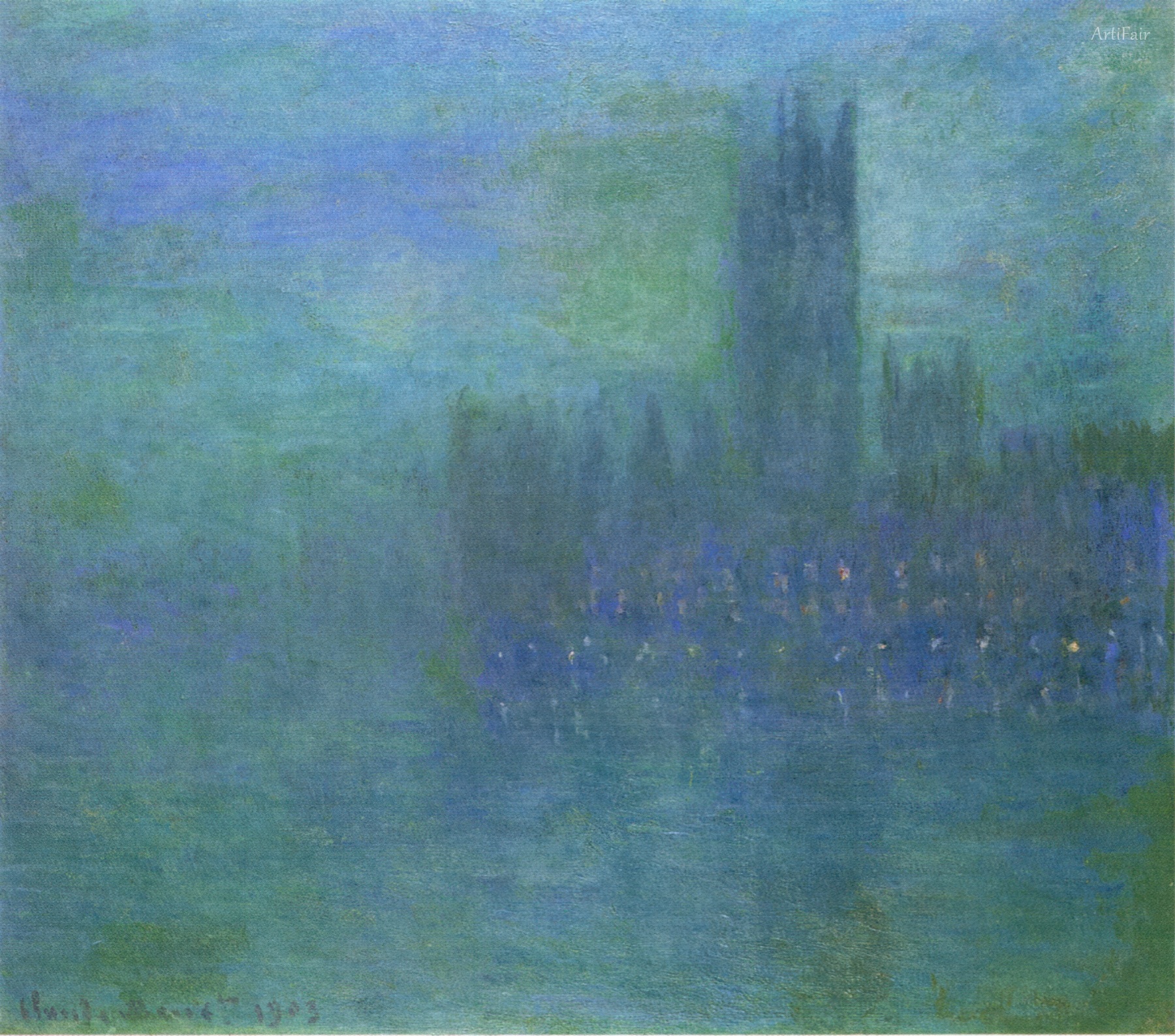 Houses of Parliament, Fog Effect
