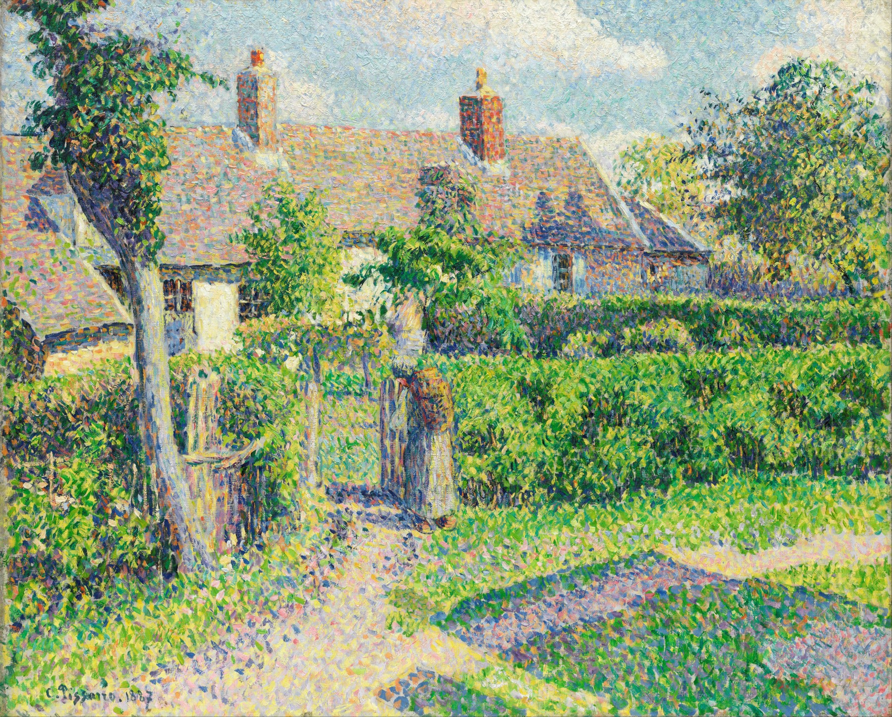 Peasants' Houses, Eragny 1887