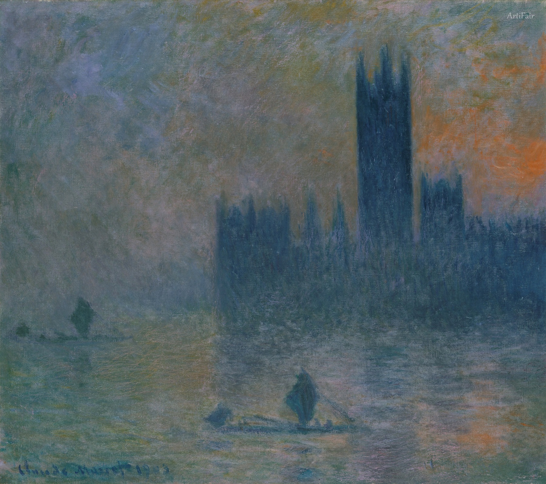 The Houses of Parliament (Effect of Fog)