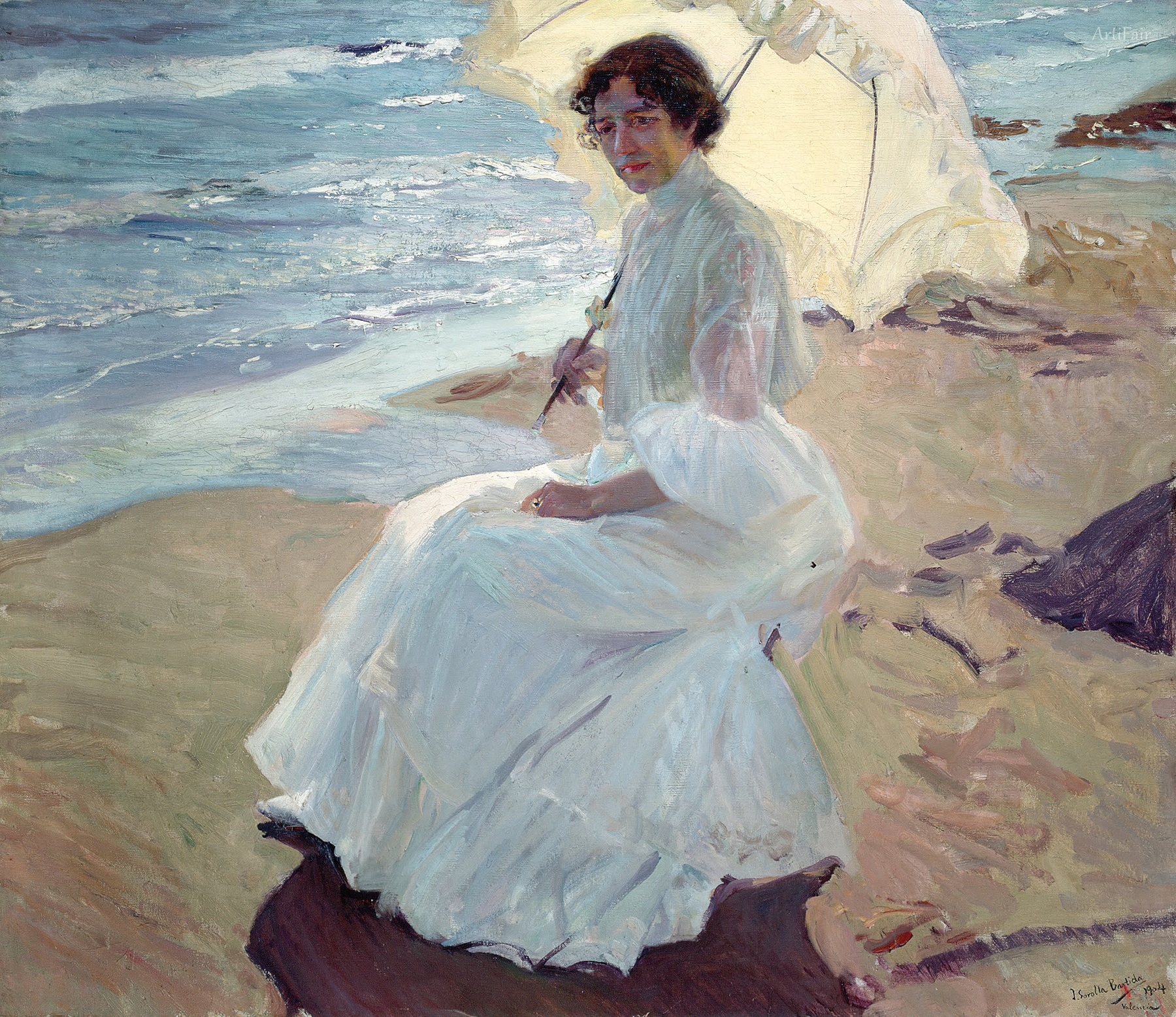 Clotilde on the Beach
