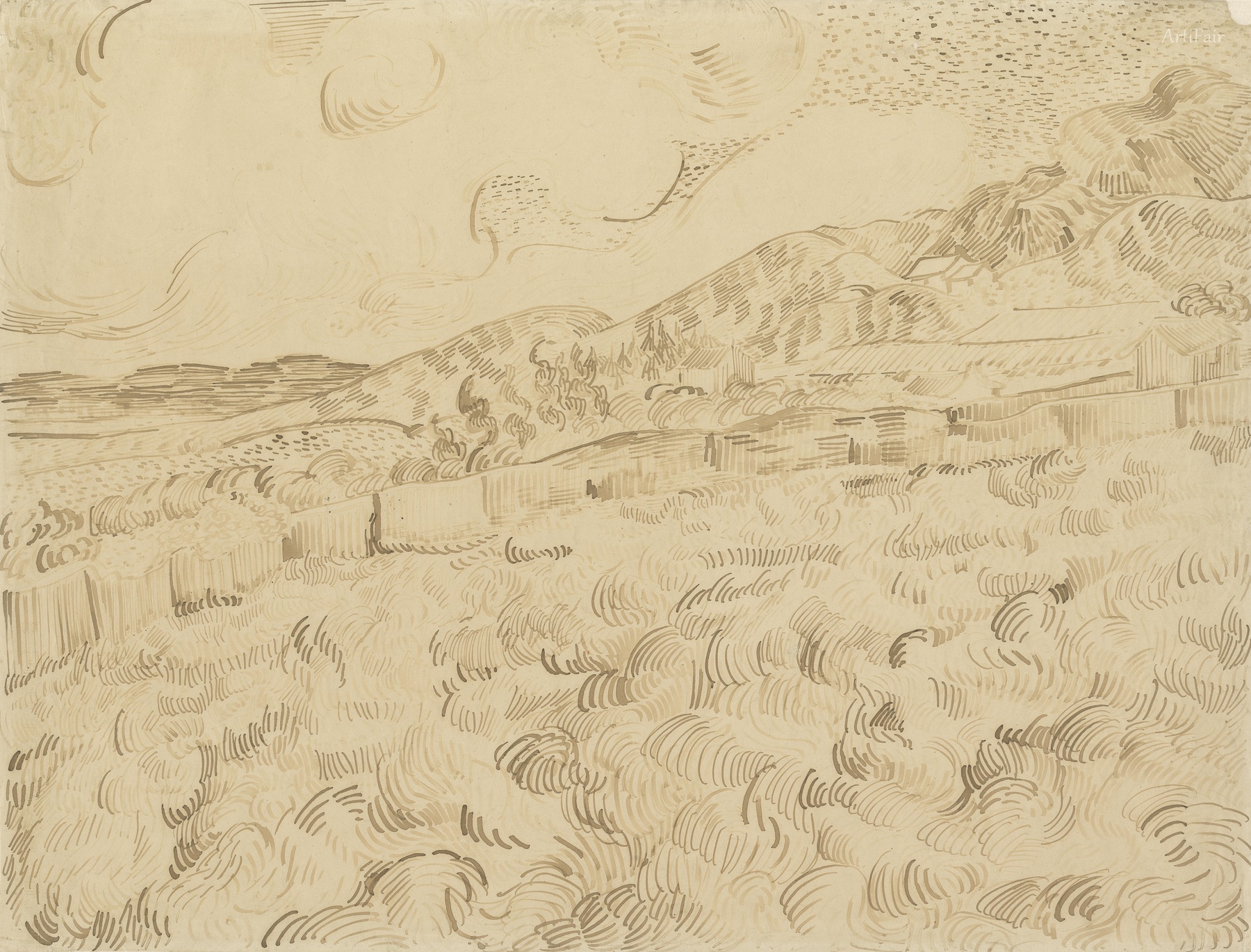 The Enclosed Wheatfield After a Storm